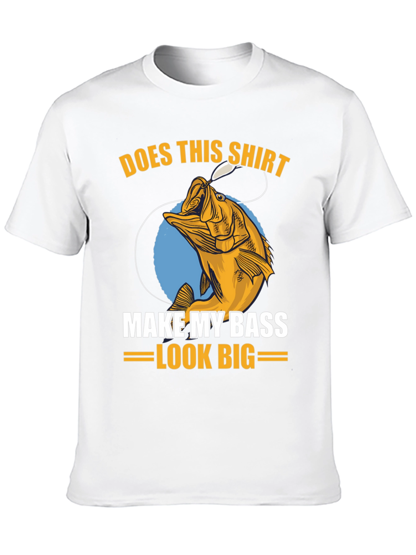 Black Does This Shirt Make My Bass Look Big? Fishing T-Shirt view 10