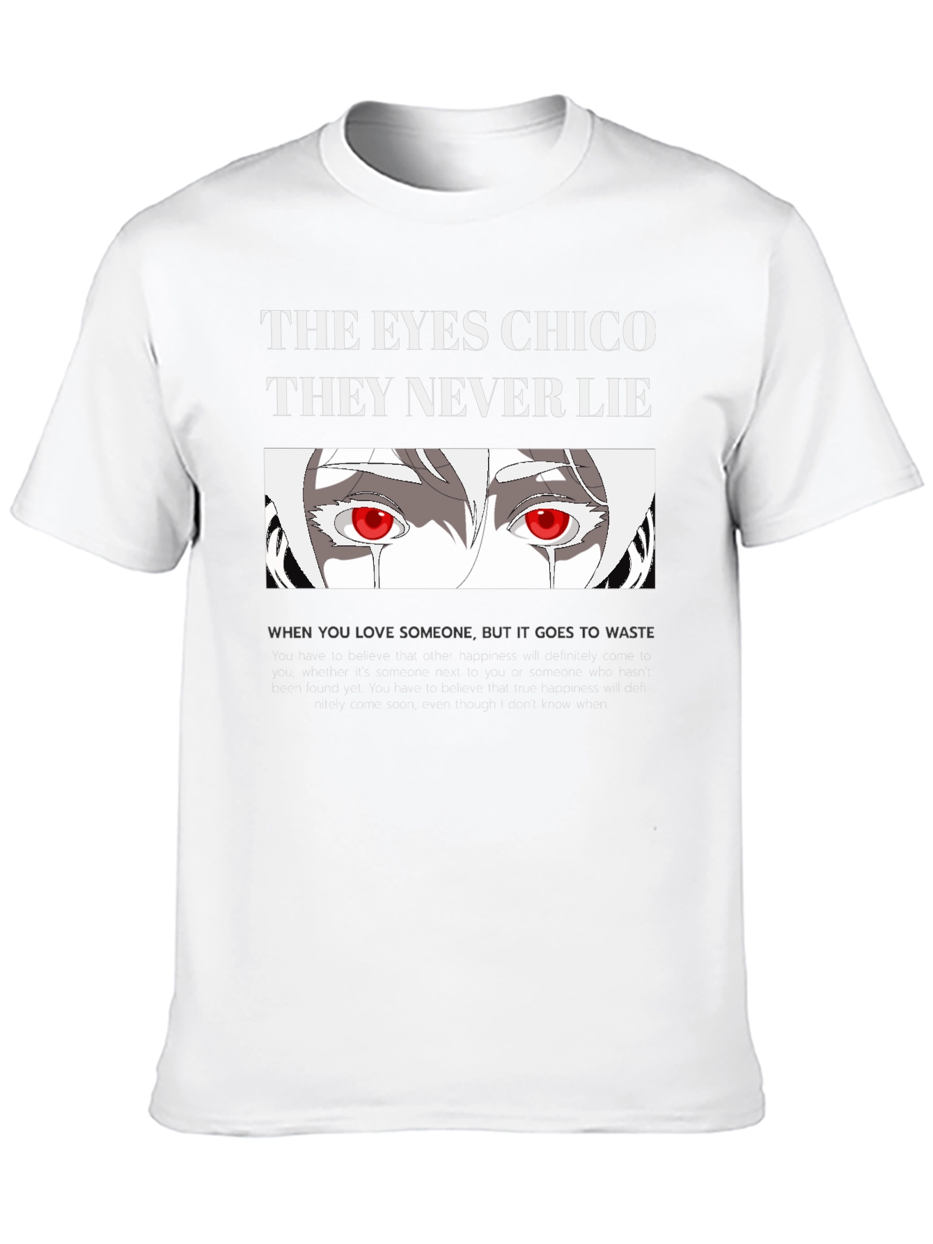 Black The Eyes Chico T-Shirt - Never Lie Graphic Tee view 10
