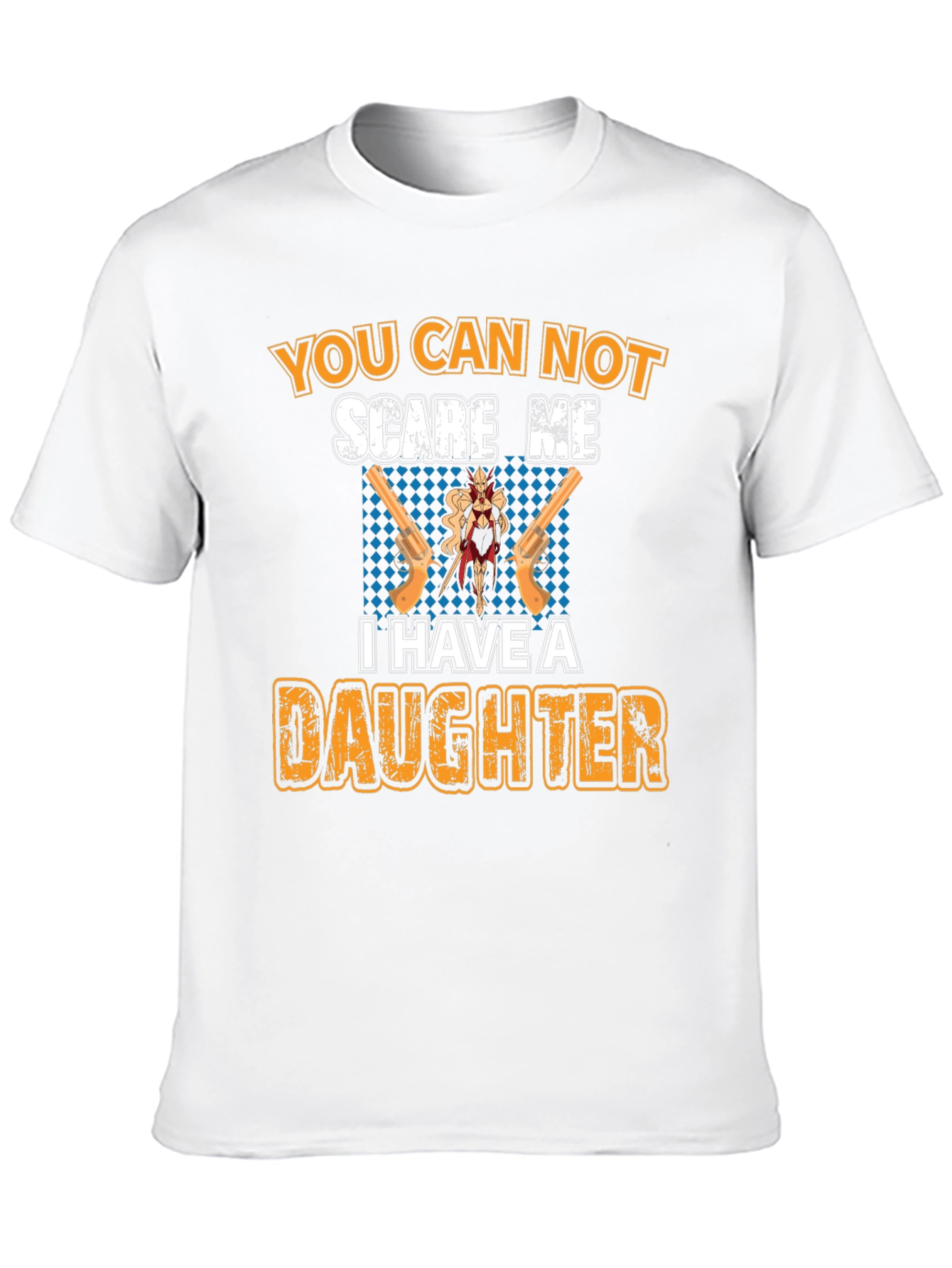 Black You Can Not Scare Me T-Shirt - Dad & Daughter  view 10
