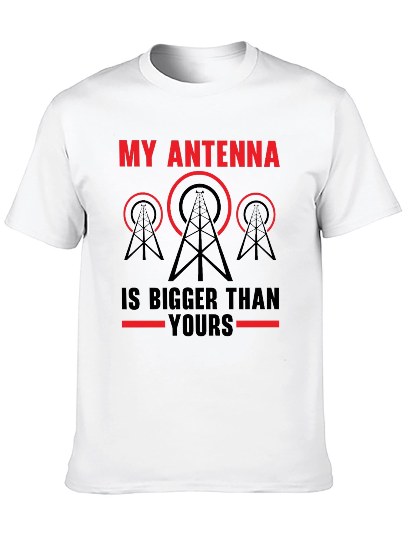 Black My Antenna is Bigger Than Yours T-Shirt - Ham Radio Operator Gift view 10
