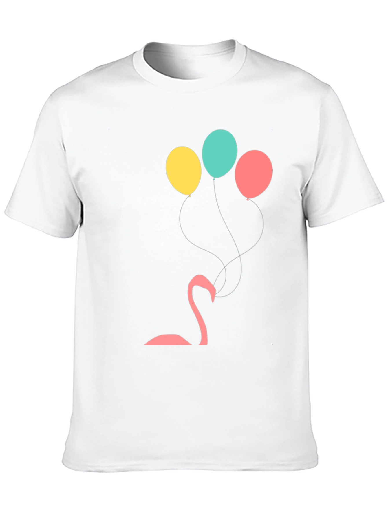 Black Black Flamingo Balloon Graphic Tee view 10