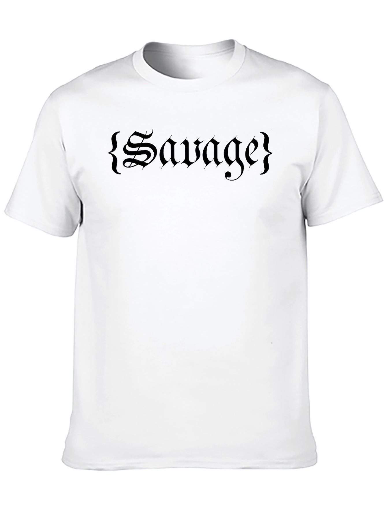 Black Savage Graphic Print Black T-Shirt view 10