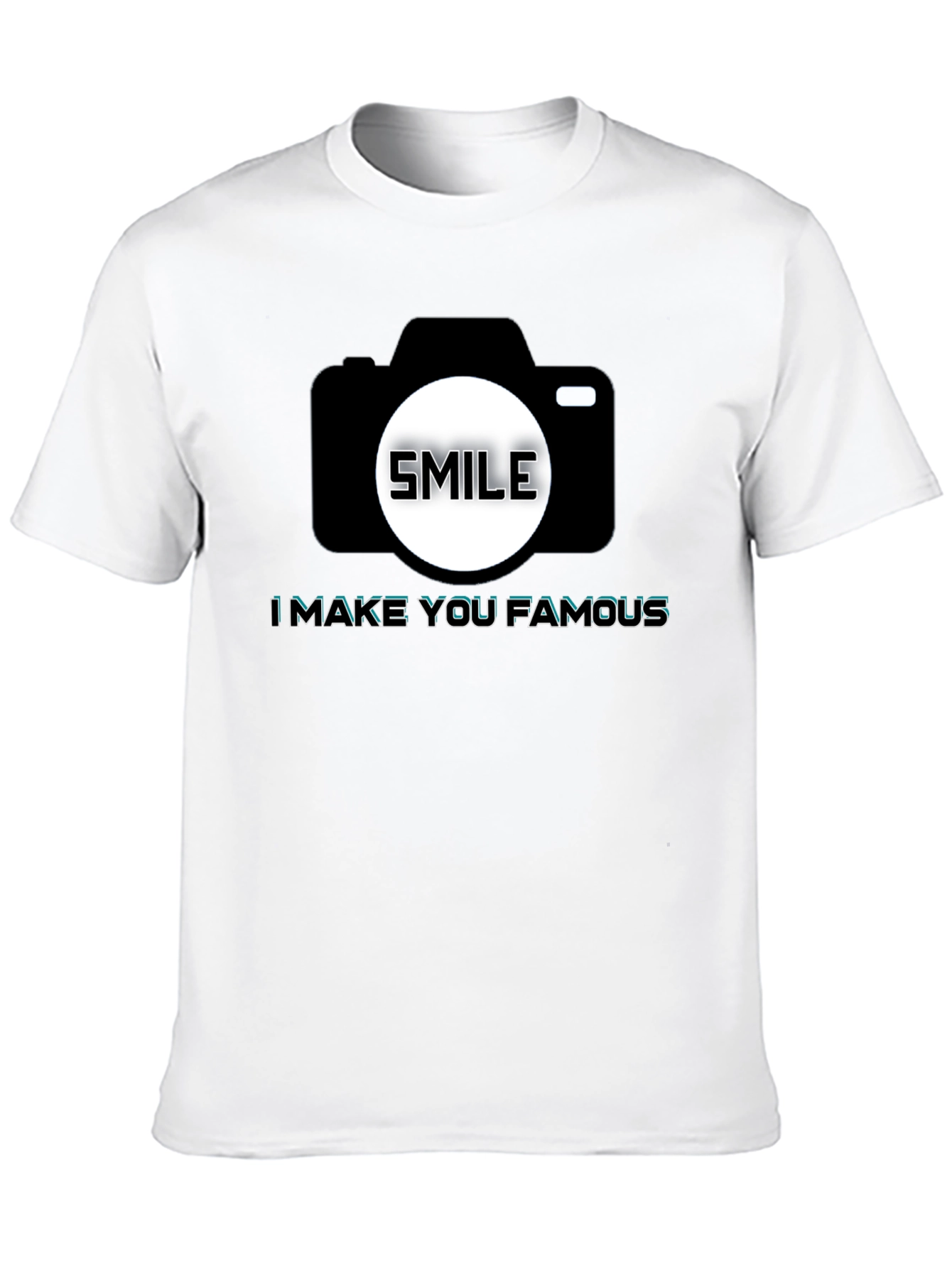 Black Smile Camera T-Shirt - Make You Famous view 10