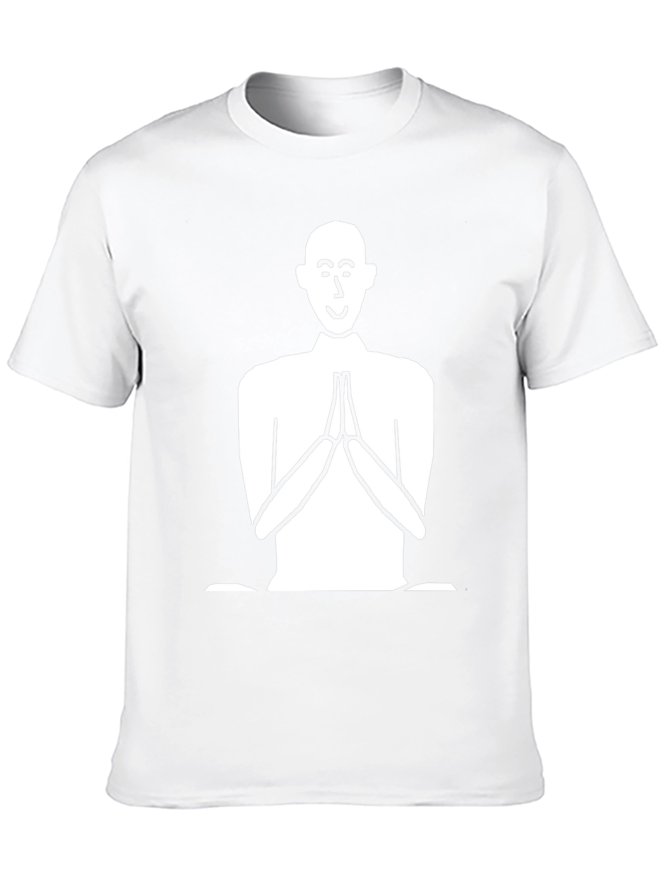 Black Namaste Graphic Tee - Black Crew Neck T-Shirt view 10