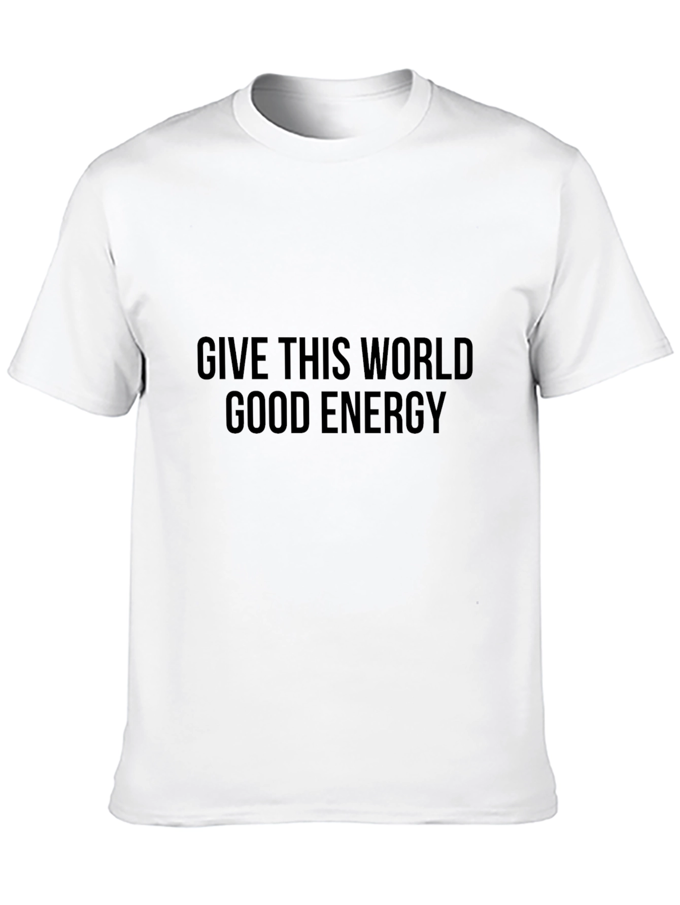 Black Give This World Good Energy Black T-Shirt view 10