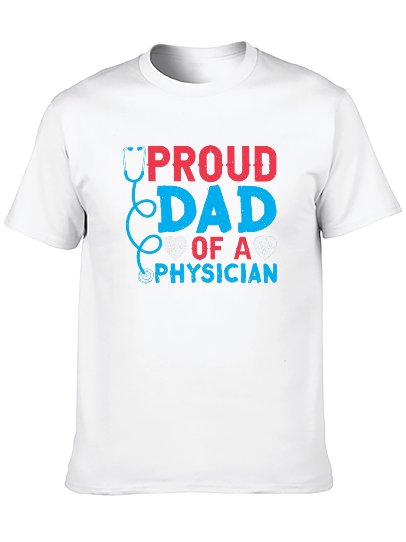 Black Proud Dad of a Physician T-Shirt view 10