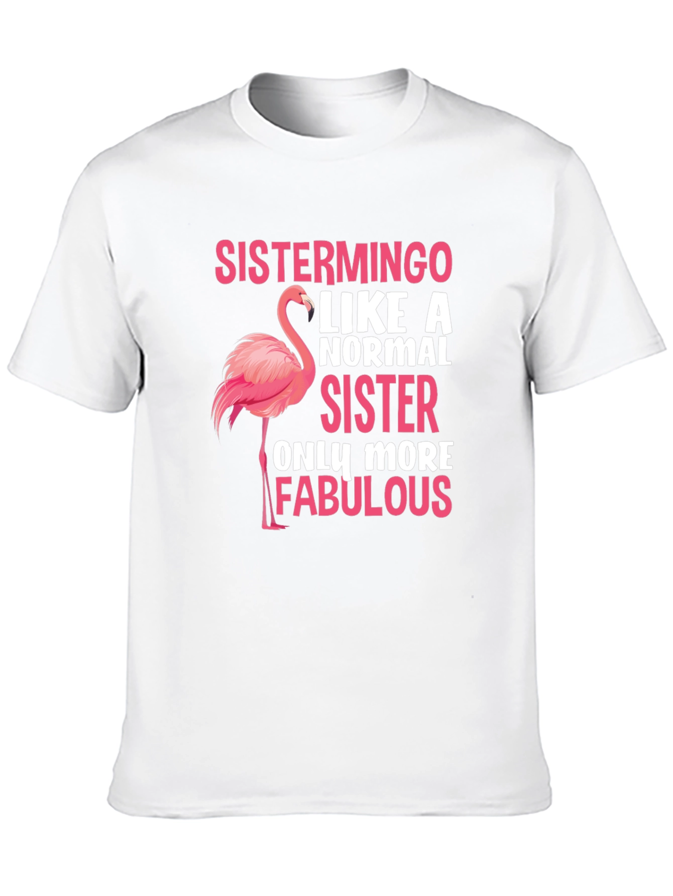 Sistermingo T-Shirt - Flamingo Sister Tee - 10