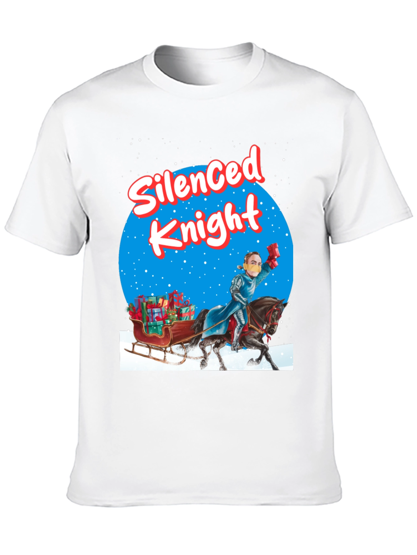 Black Silenced Knight Holiday T-Shirt view 10