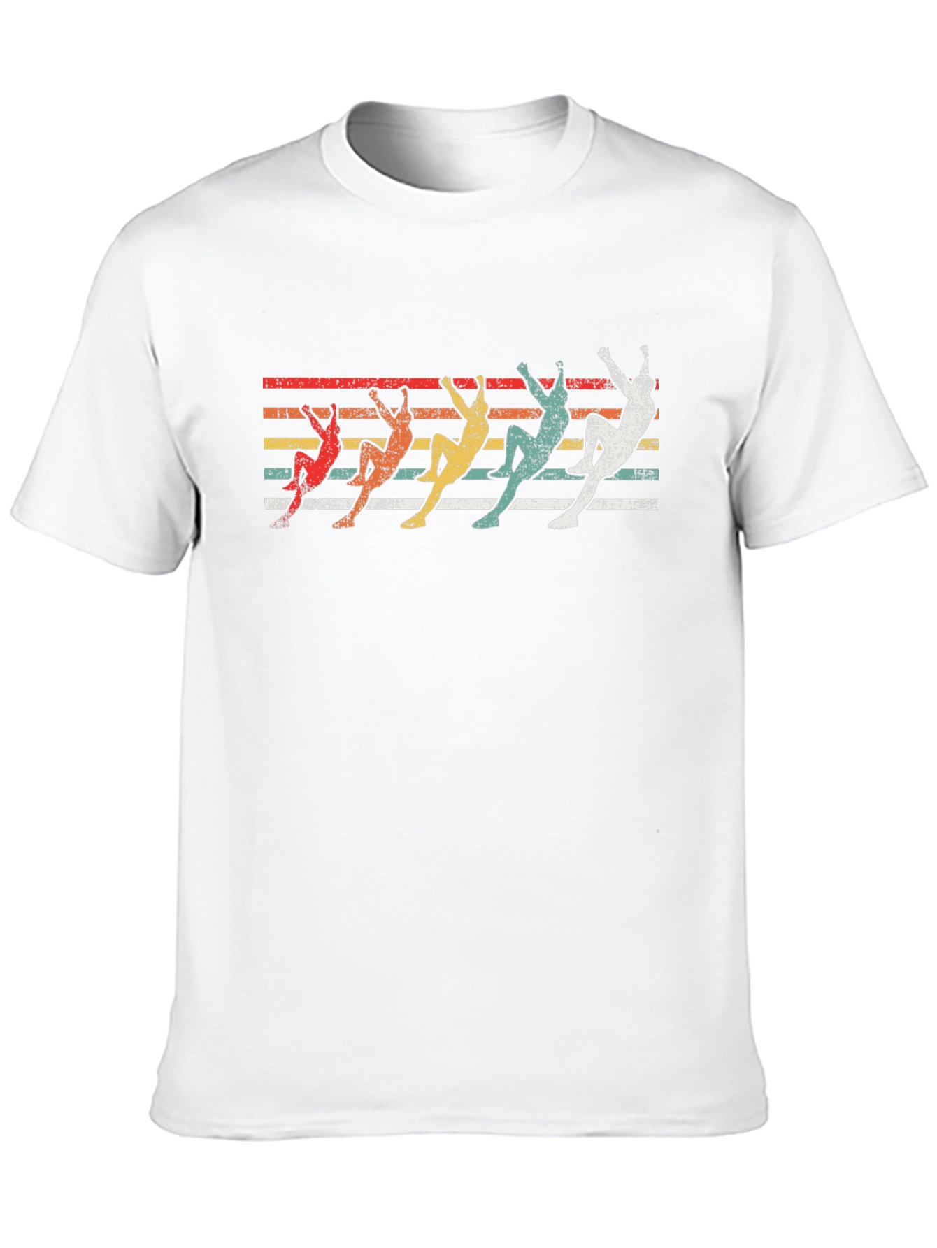 Black Retro Climbing T-Shirt - Vintage Rock Climber Design view 10