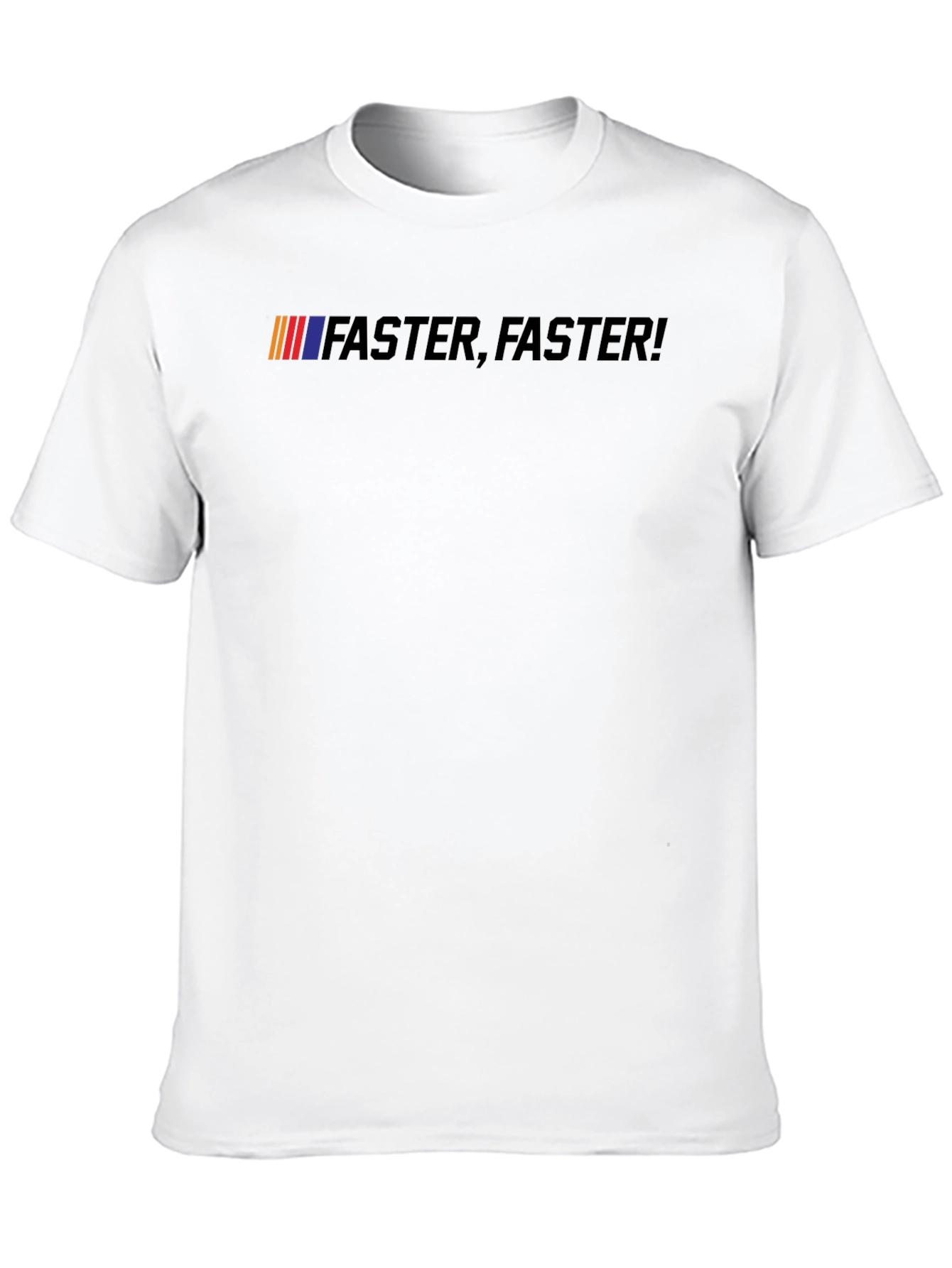 Black Faster, Faster! Black Graphic Tee view 10