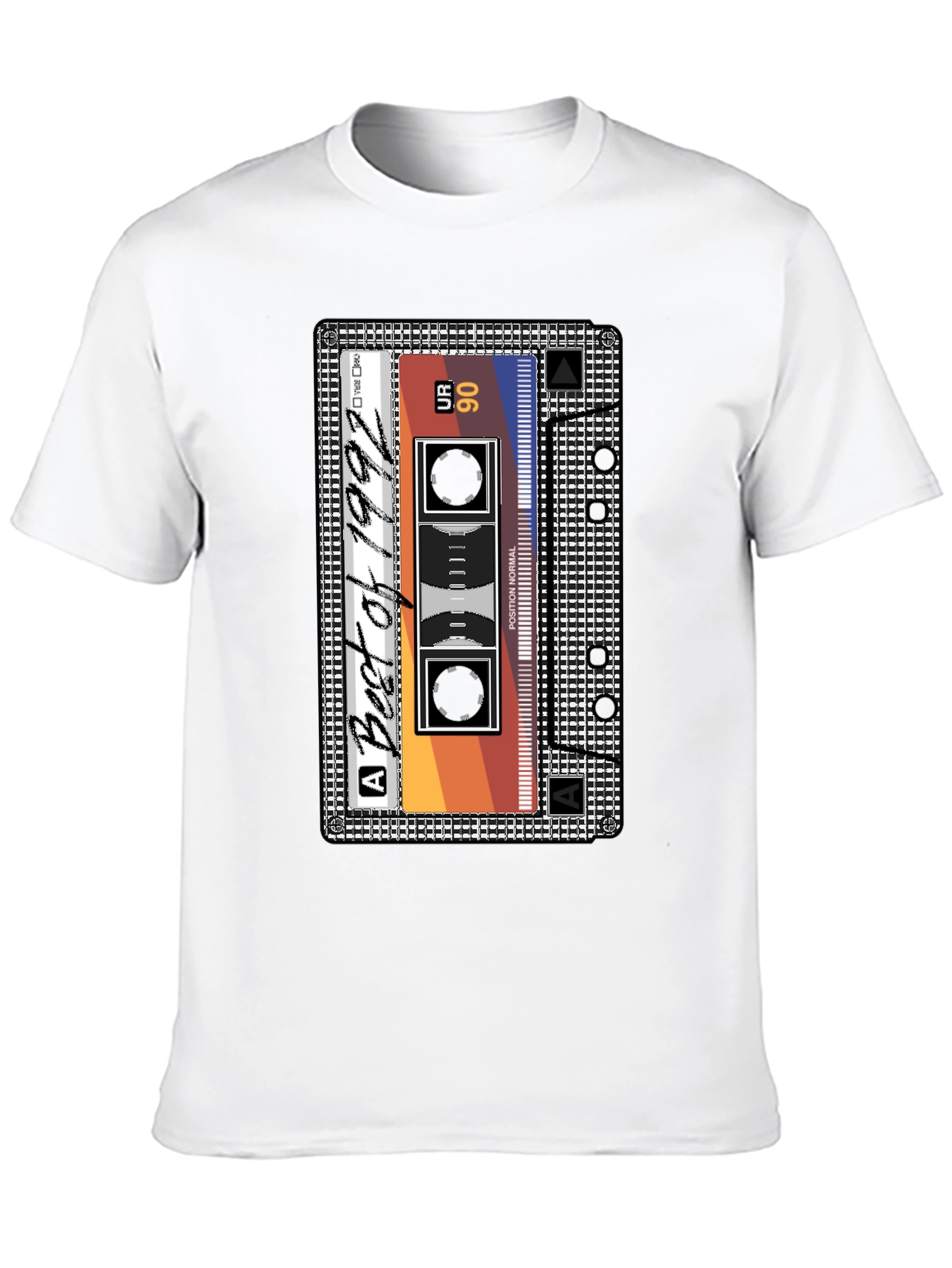 Black Best of 1992 Cassette Tape T-Shirt view 10