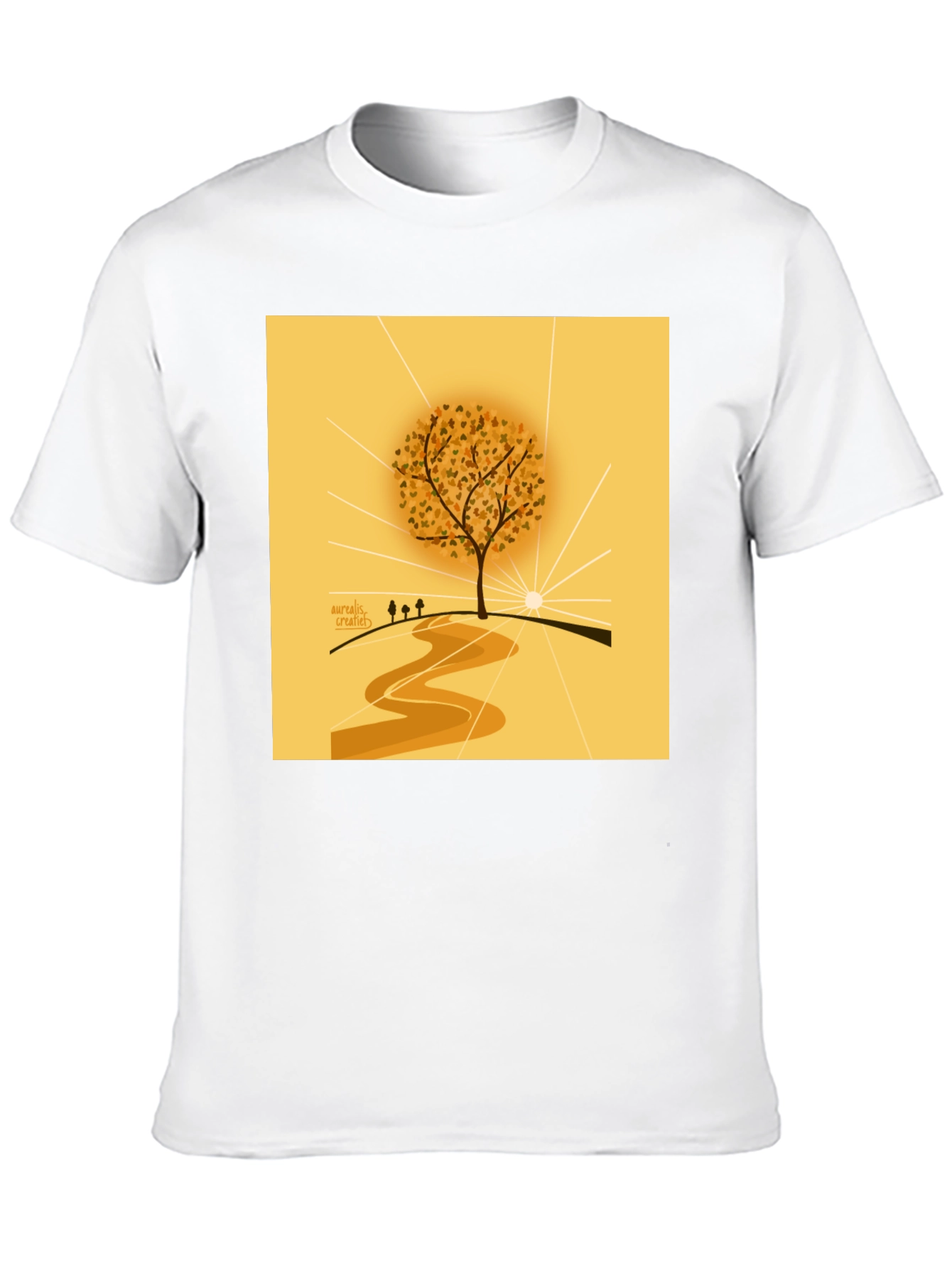 Black Nature Inspired Graphic Tee - Artistic Tree Design view 10