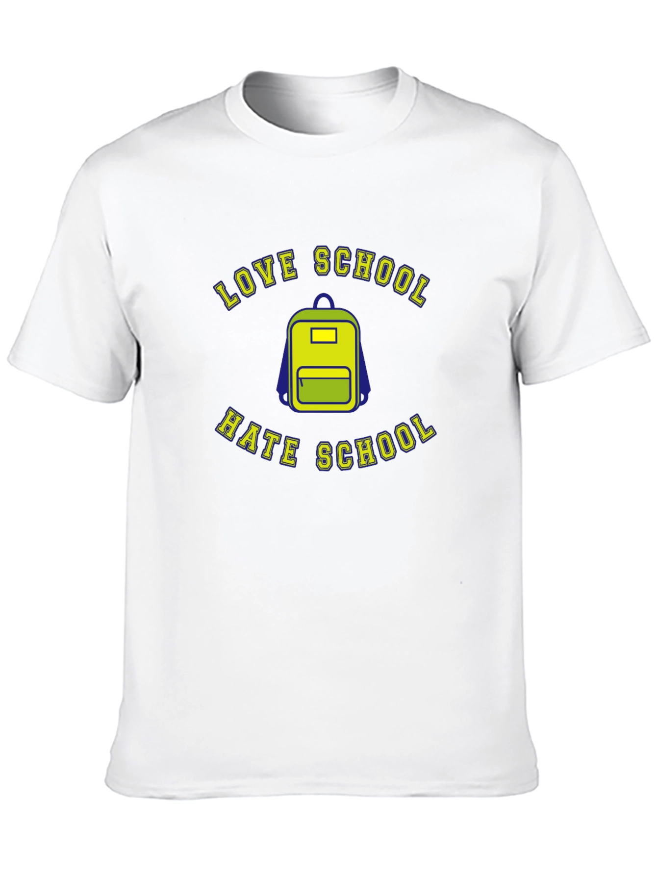 Black Love Hate School Graphic T-Shirt view 10