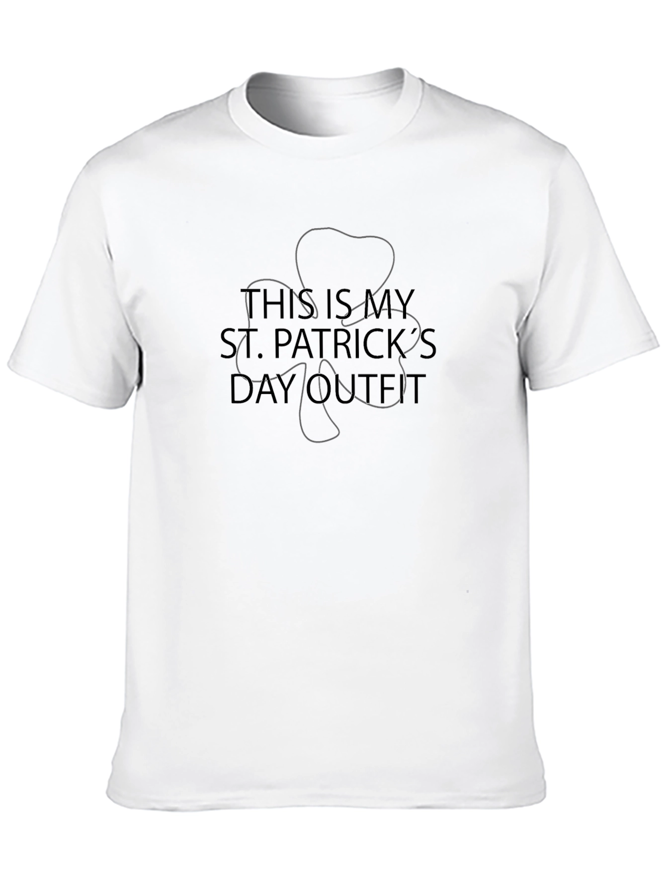 Black St. Patrick's Day Outfit T-Shirt - Black view 10