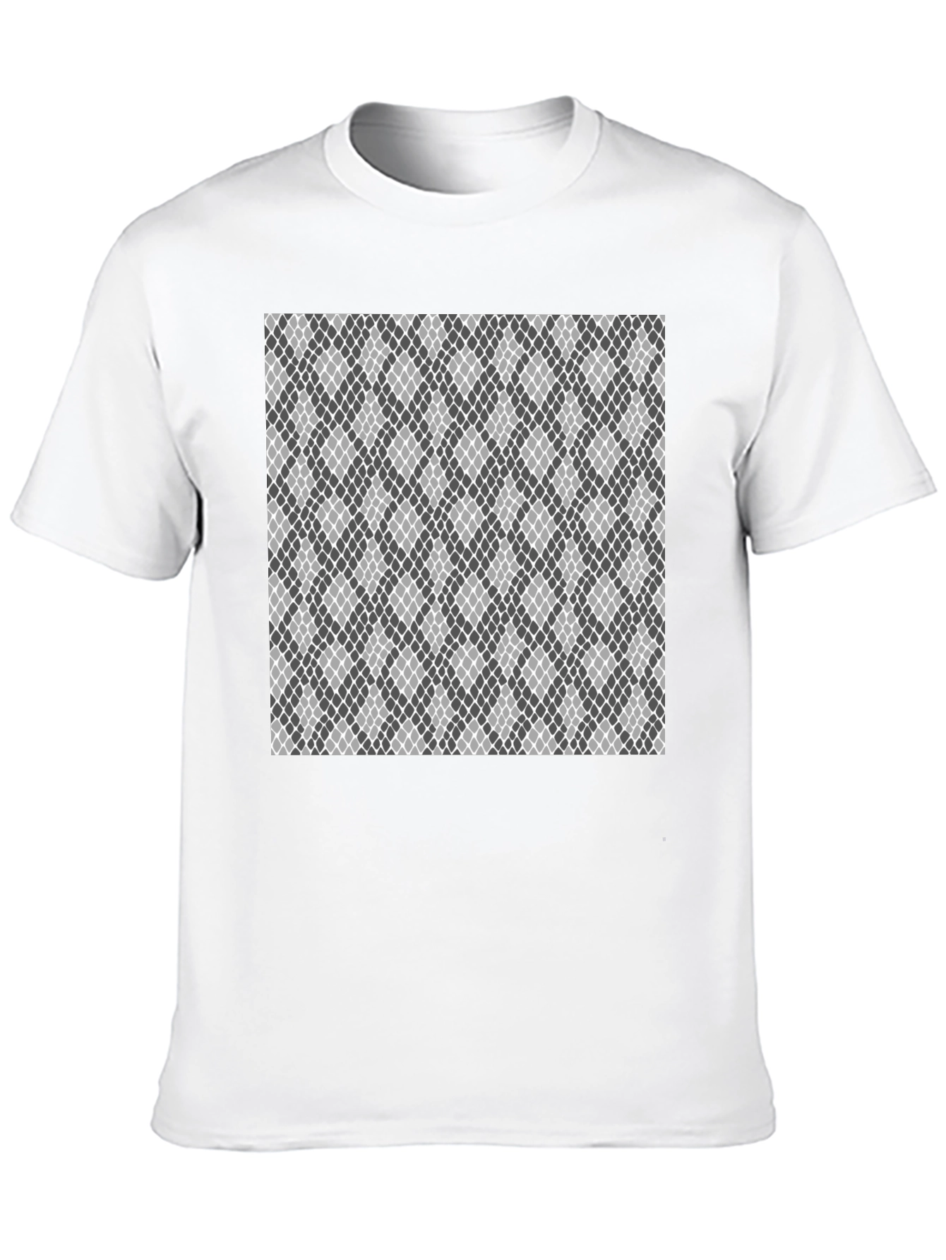 Black Geometric Patterned Tee view 10