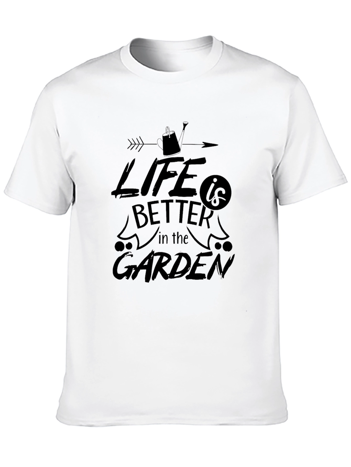 Black Life is Better in the Garden Black Tee view 10