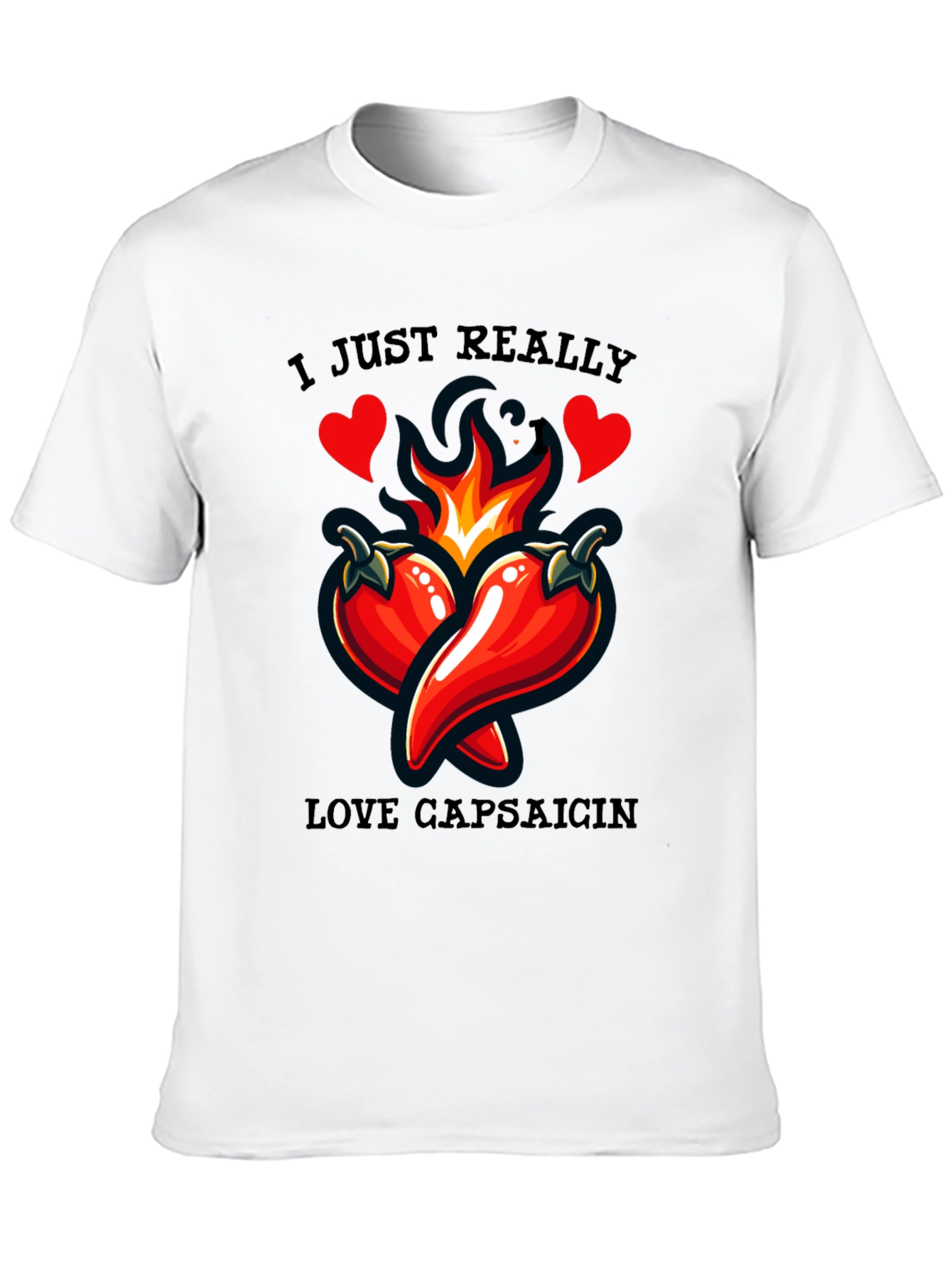 Spicy Love T-Shirt - Capsaicin Heart Design - 10
