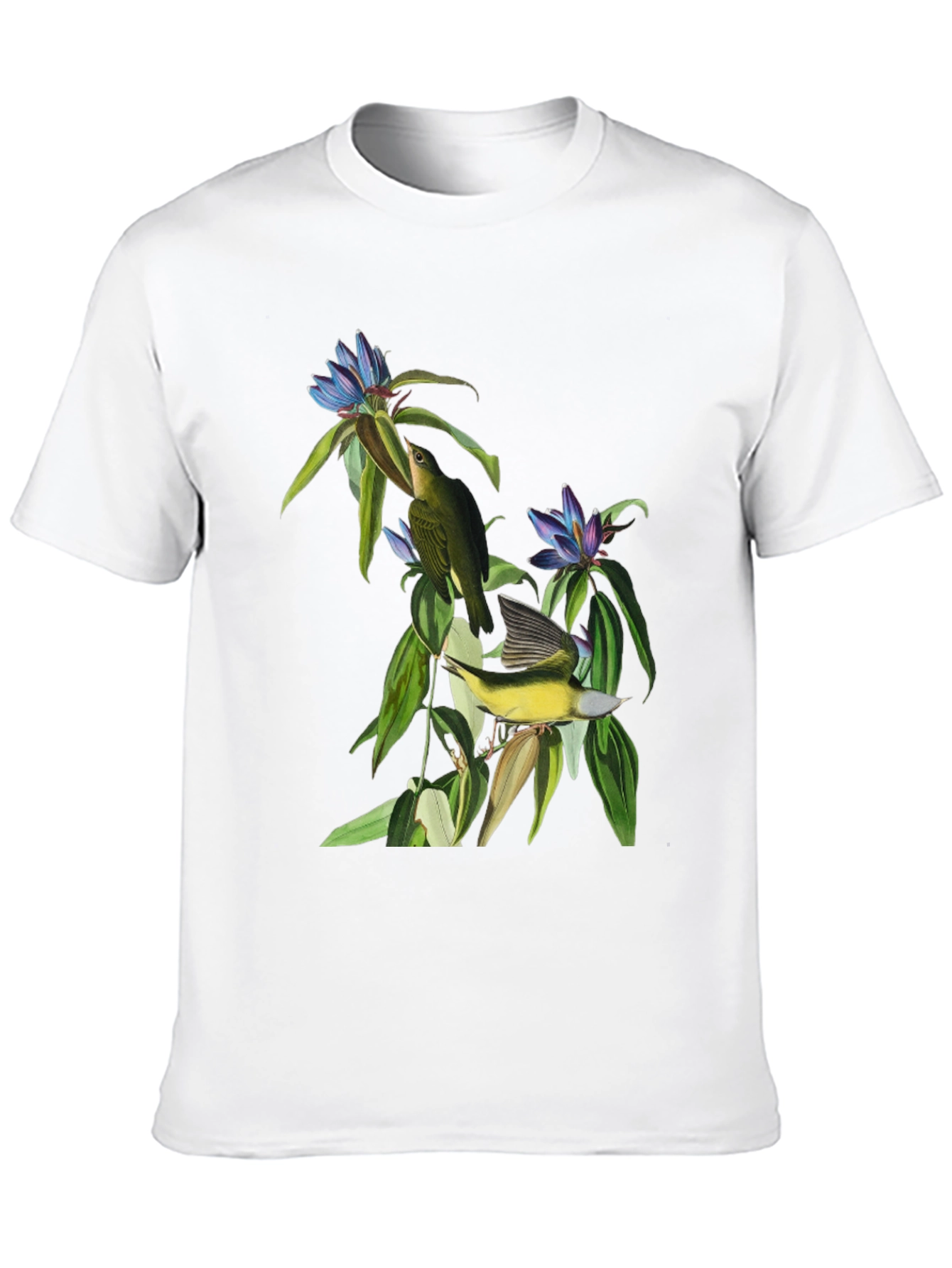 Black Vintage Botanical Bird Graphic Tee view 10