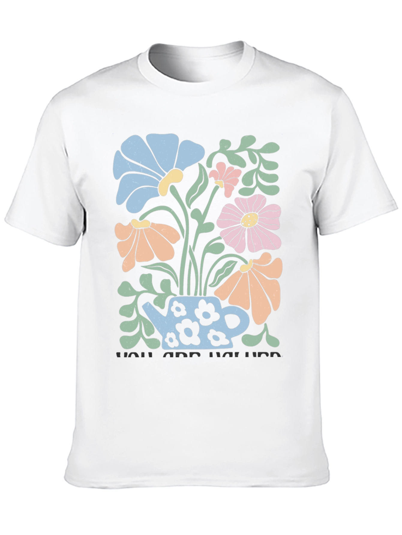 Black Floral Teapot Graphic T-Shirt view 10