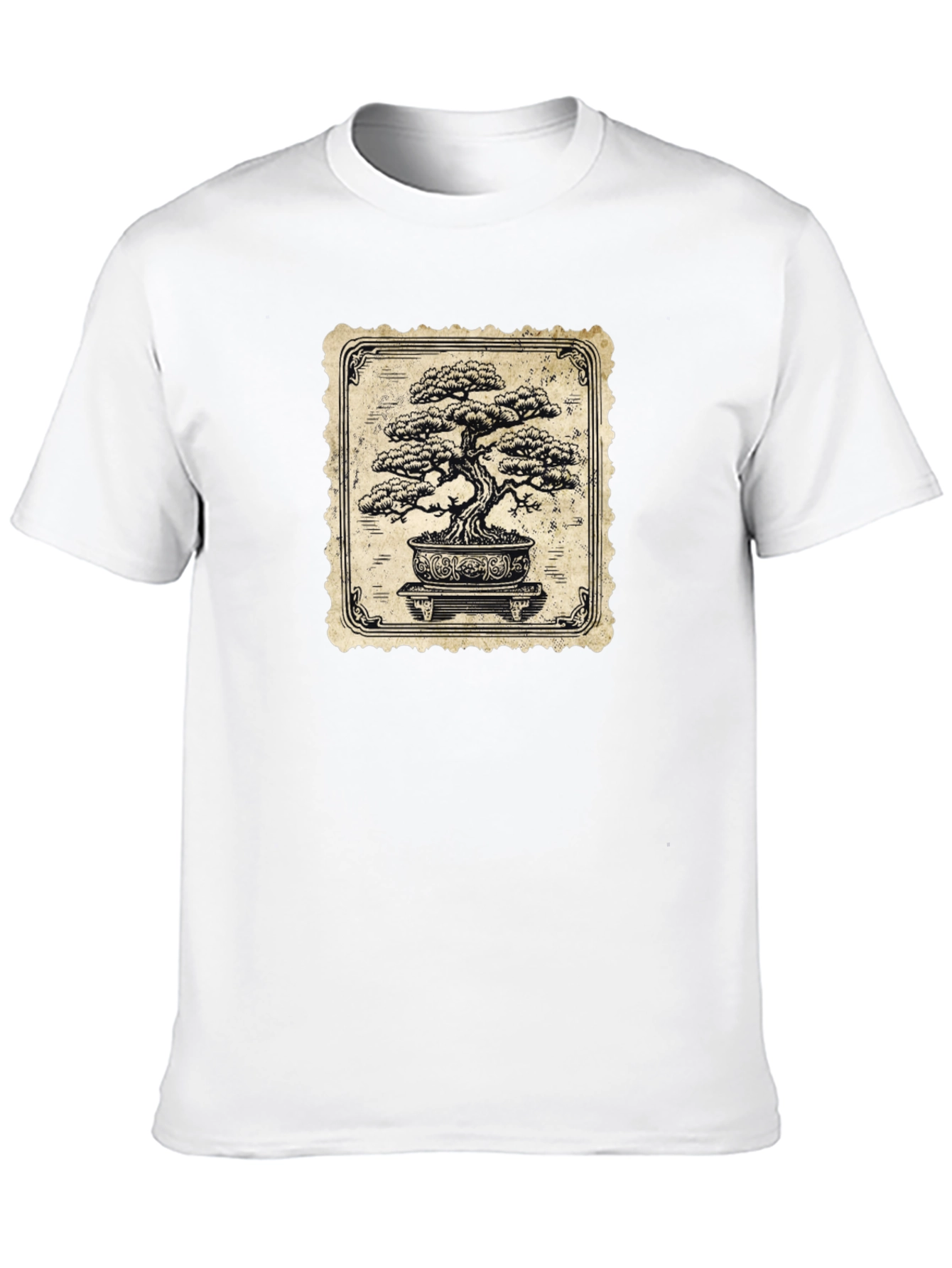 Black Bonsai Tree Graphic Tee - Stylish & Unique view 10