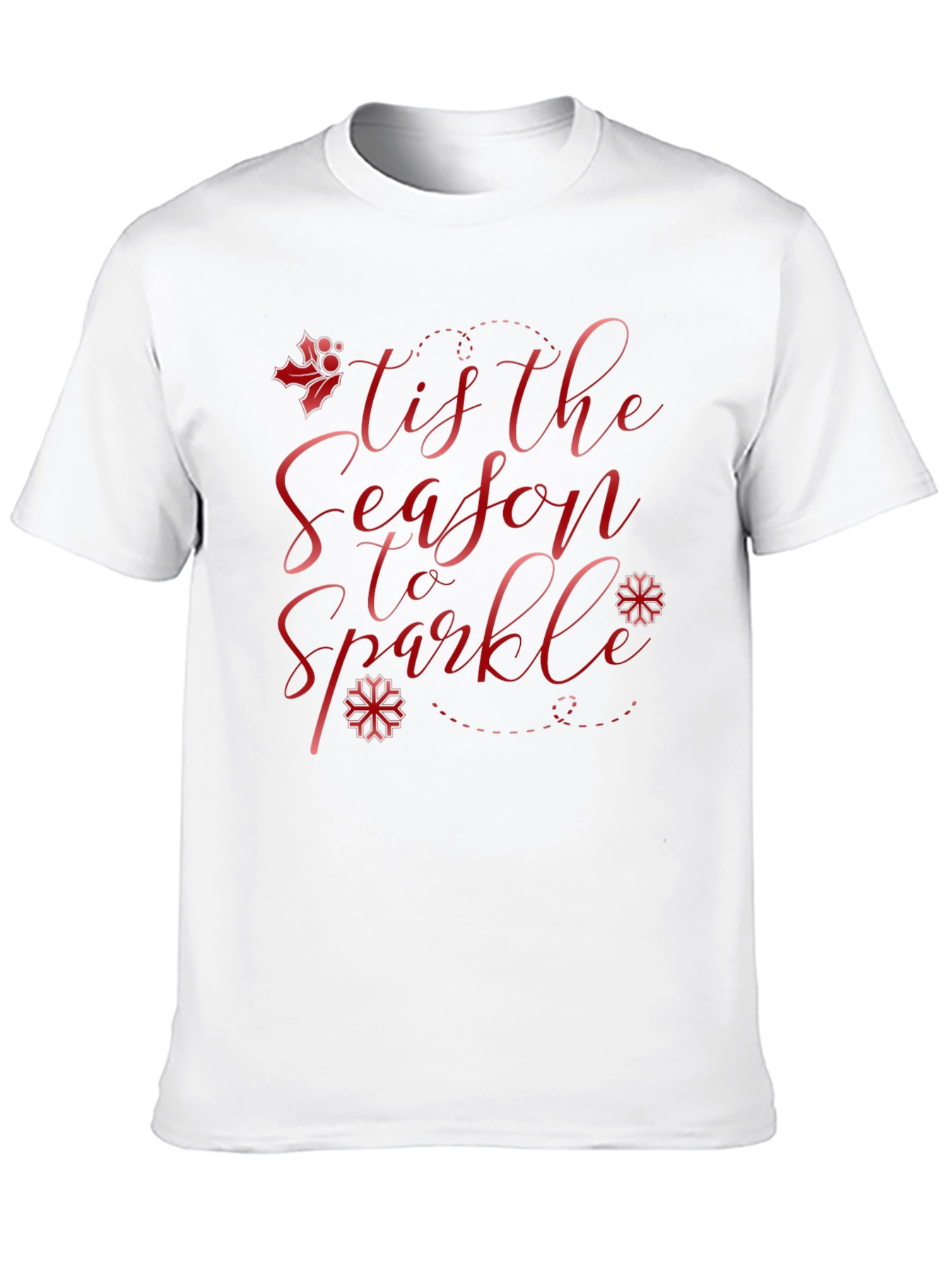 Black 'Tis the Season to Sparkle' Holiday T-Shirt view 10