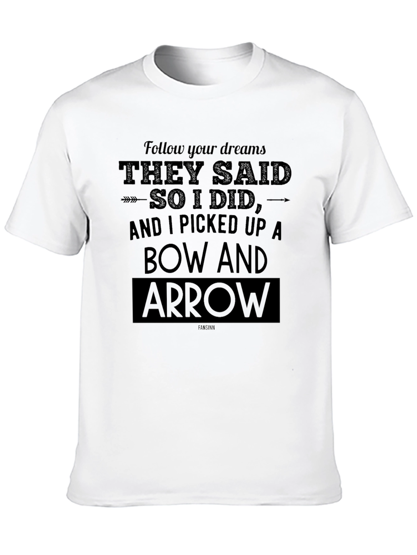 Black Follow Your Dreams Bow and Arrow T-Shirt view 10