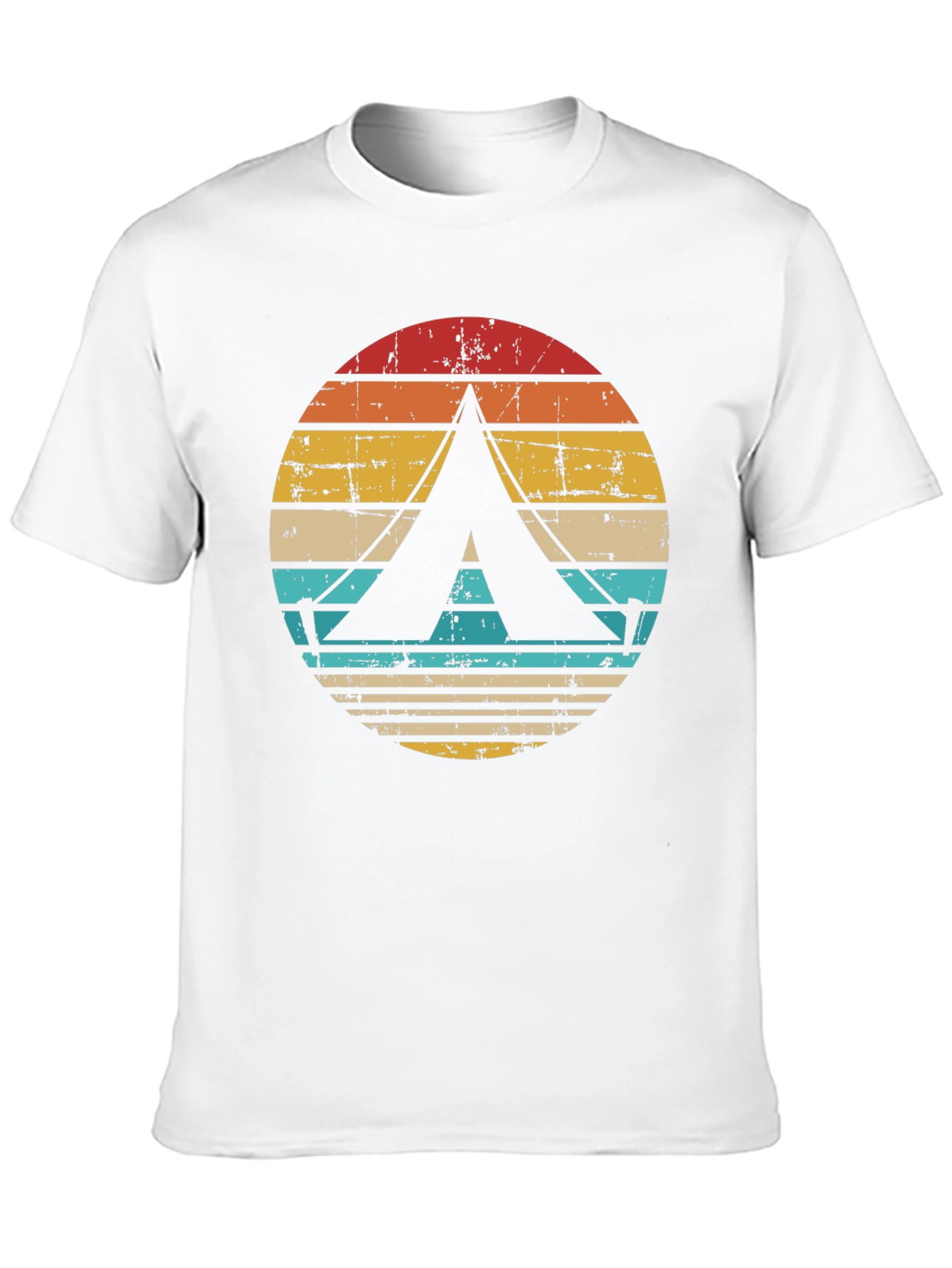 Black Vintage Camping Tent Graphic Tee view 10