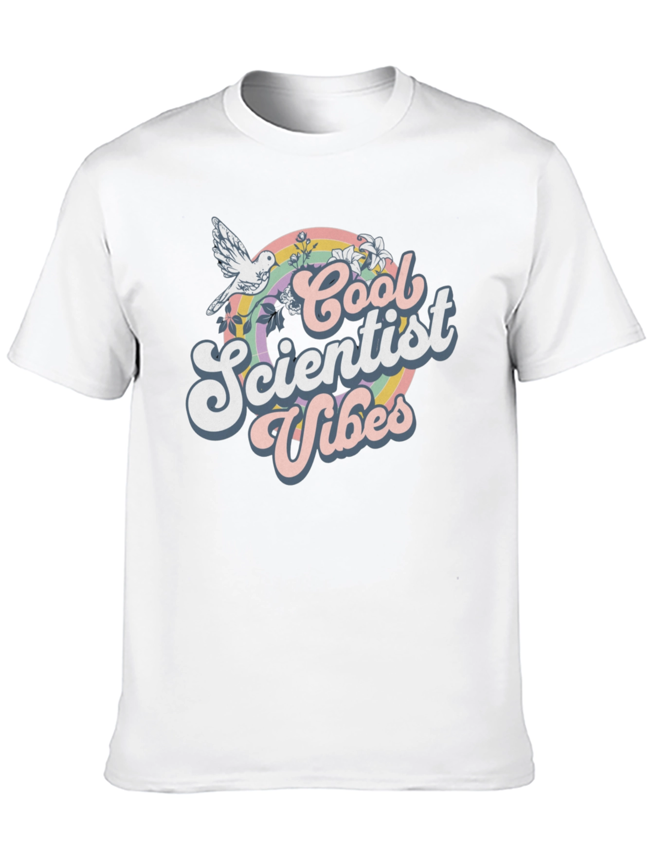 Black Cool Scientist Vibes Graphic T-Shirt view 10