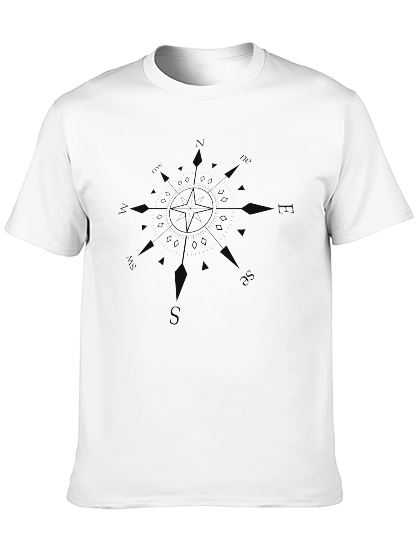 Black Compass Graphic Black T-Shirt view 10