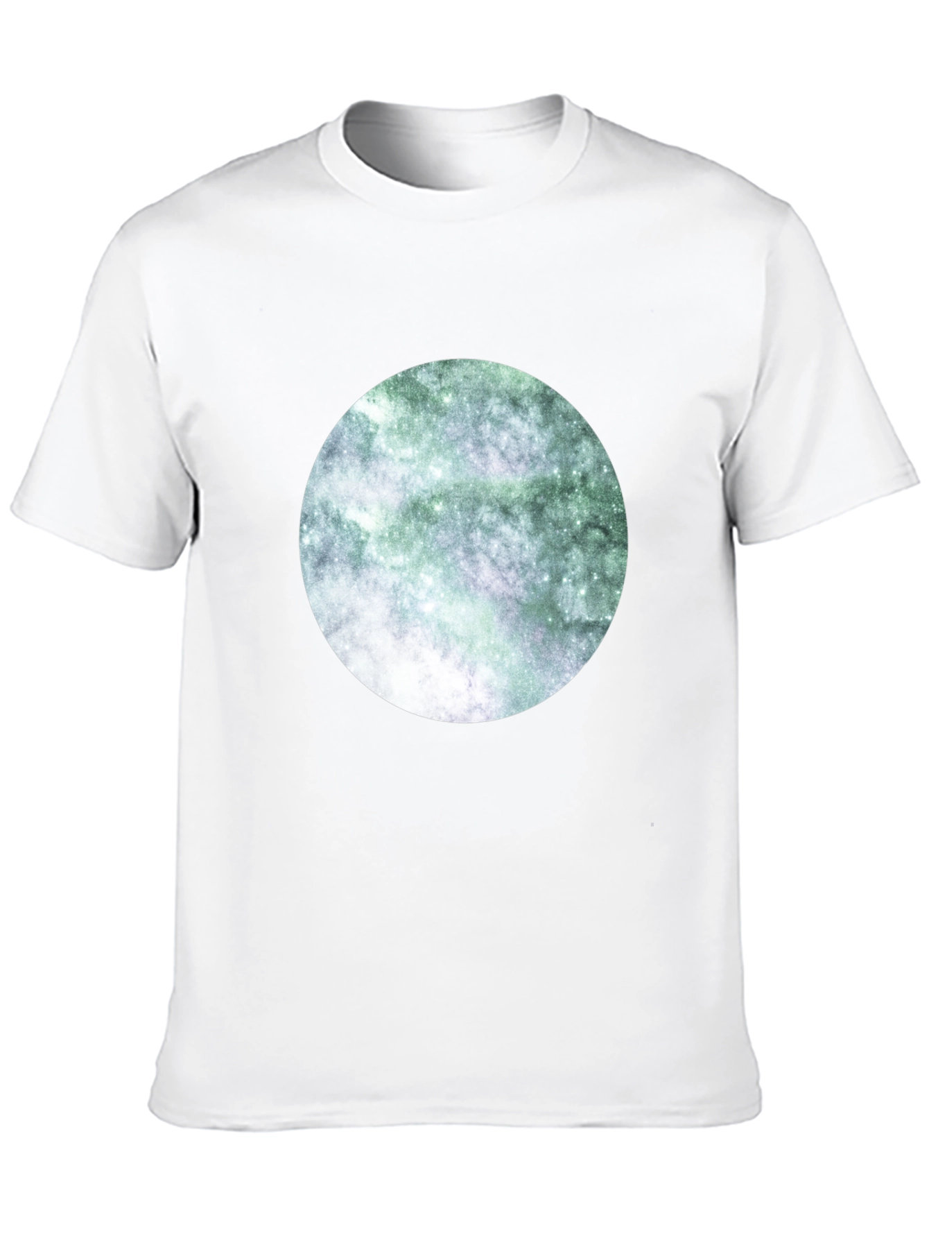 Black Nebula Circle Graphic Tee view 10