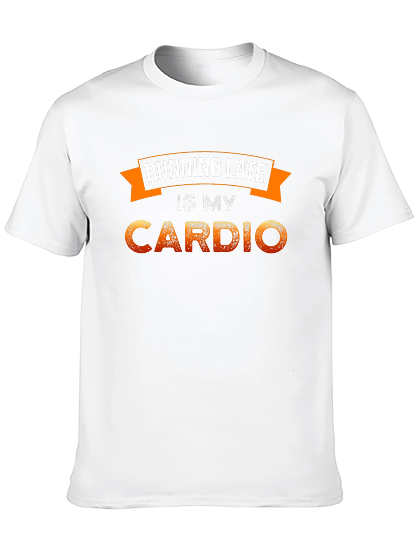 Black Running Late is My Cardio Graphic Tee view 10