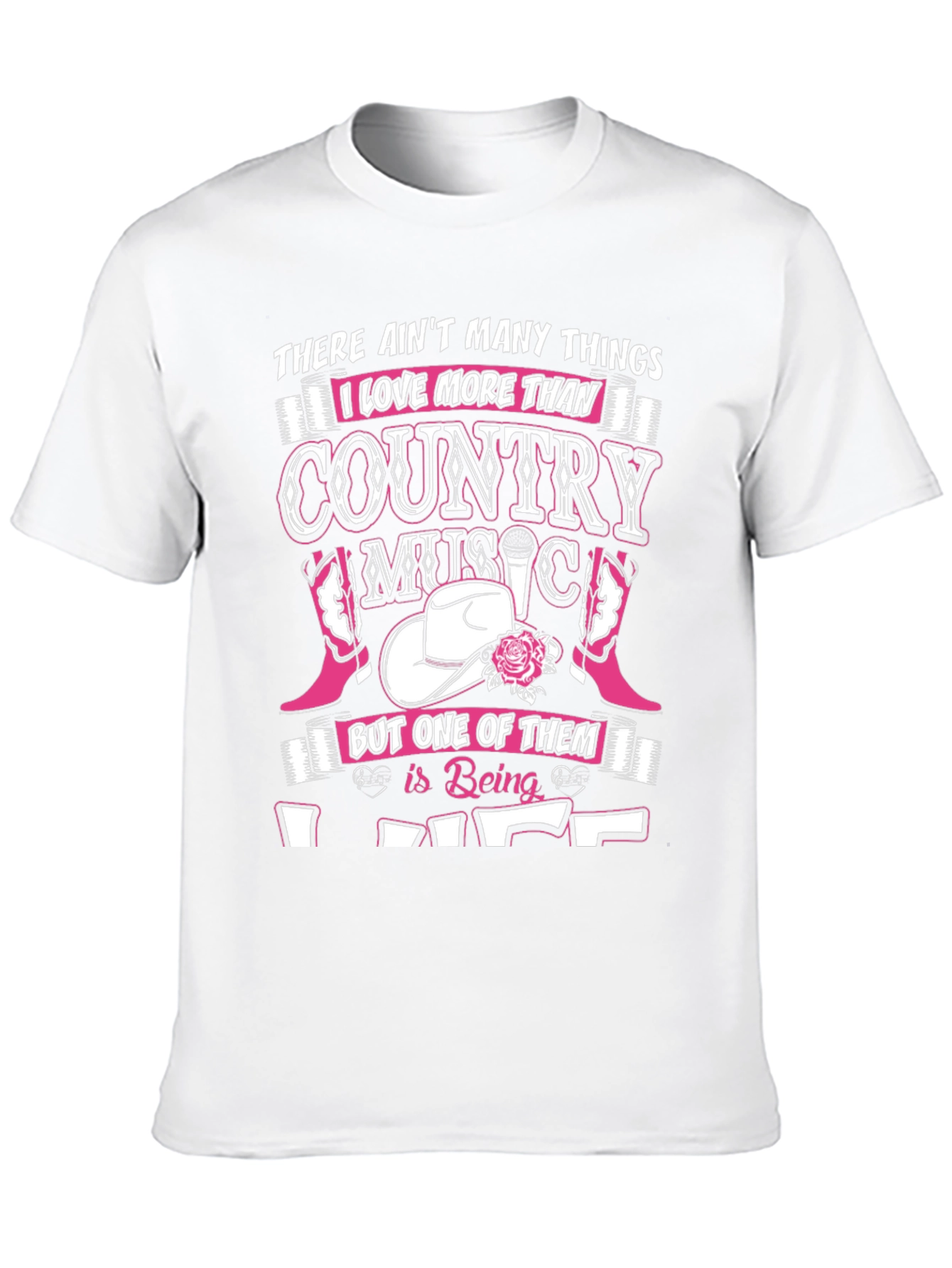 Black Country Music Lover Black T-Shirt view 10