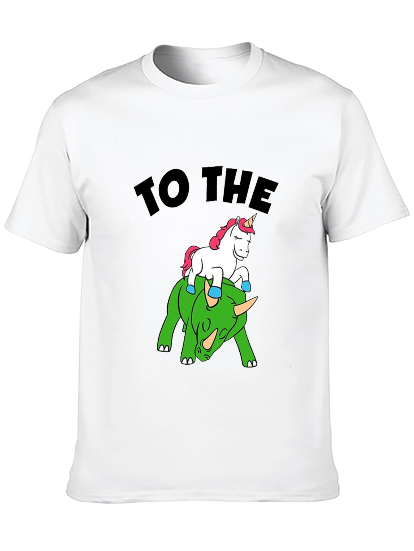 Black Unicorn Riding Stegosaurus T-Shirt - Crypto Meme Tee view 10