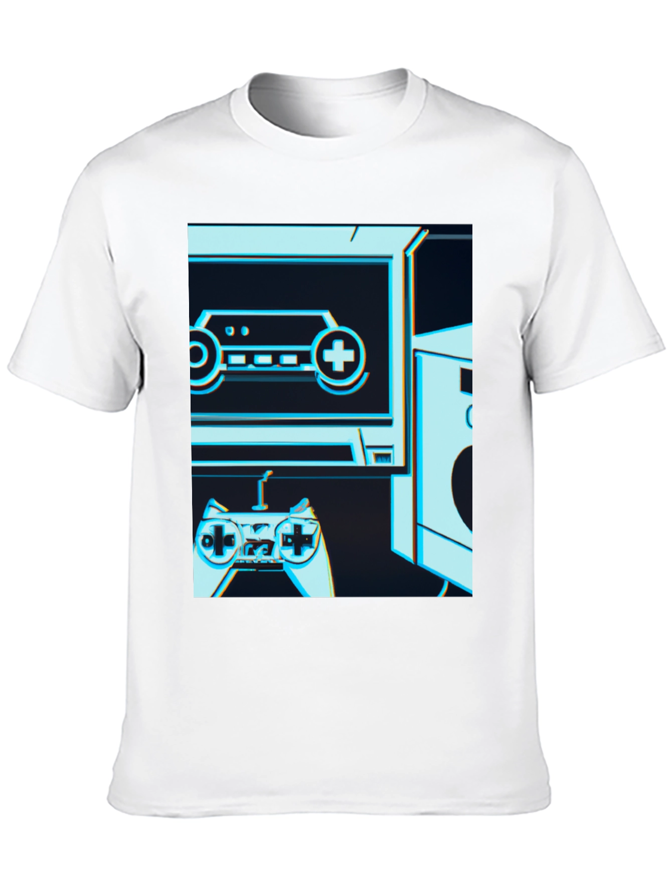 Black Retro Gaming T-Shirt - Classic Console Design view 10