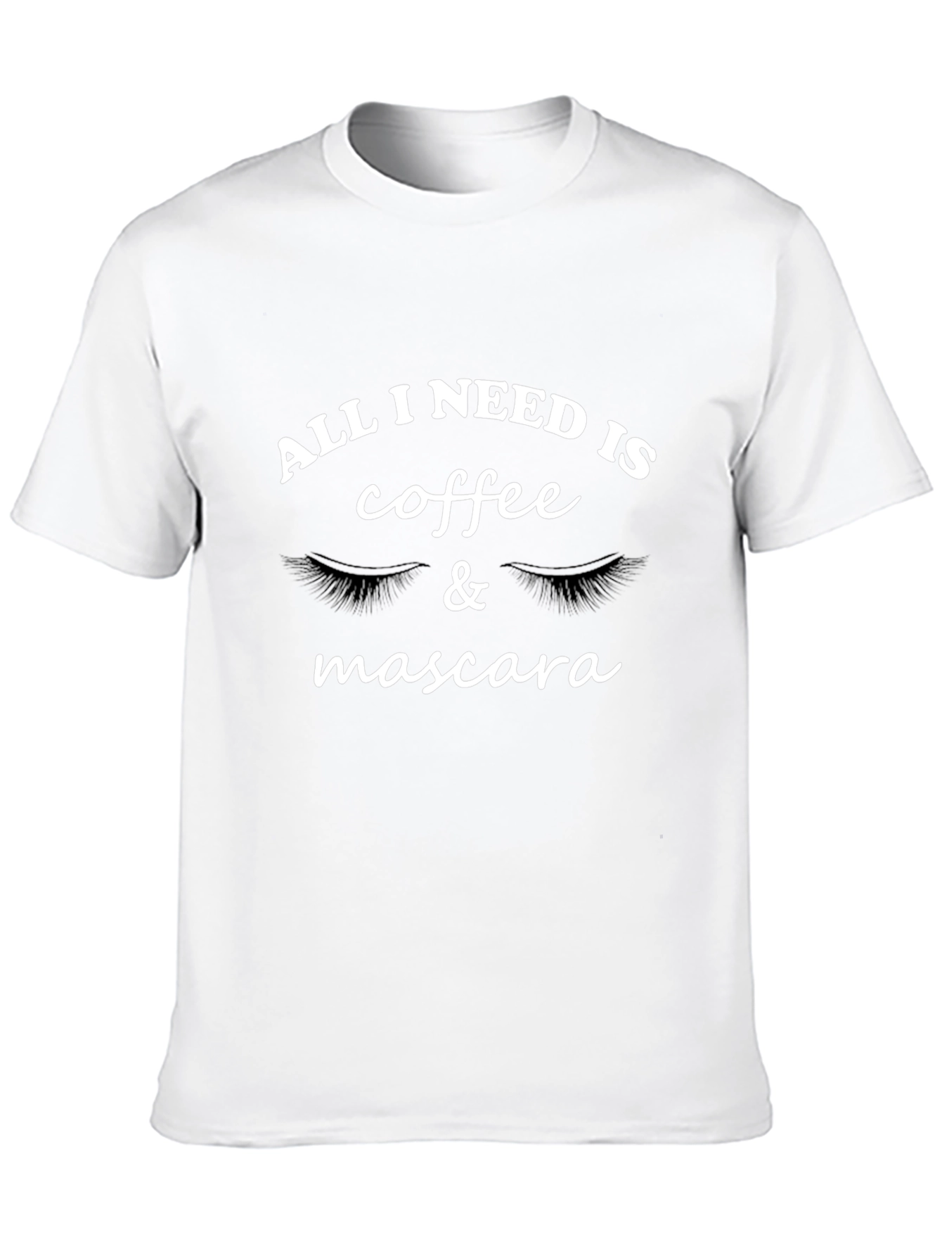 Black All I Need Is Coffee & Mascara Graphic Tee view 10
