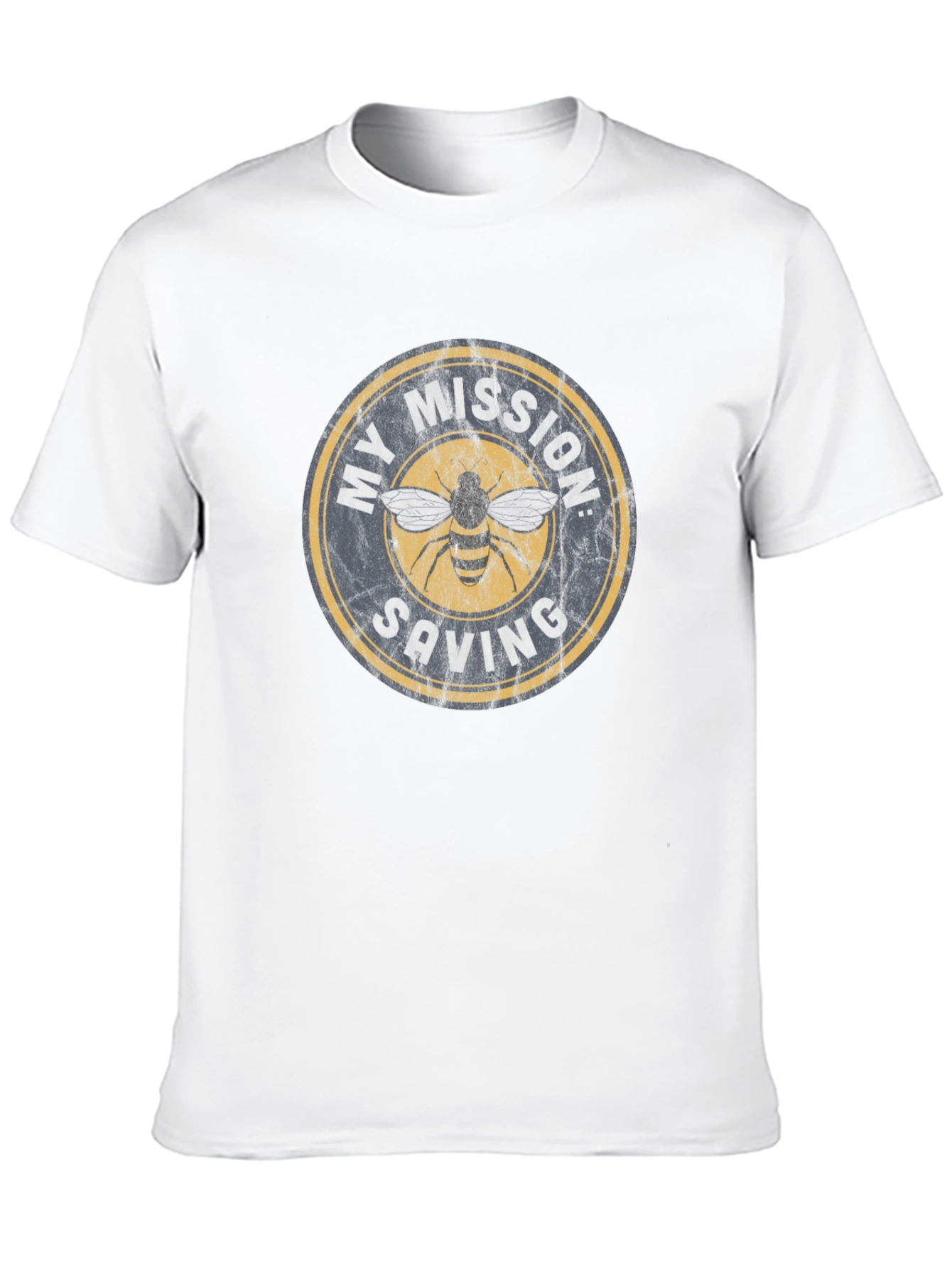 Black My Mission: Saving Bees T-Shirt view 10