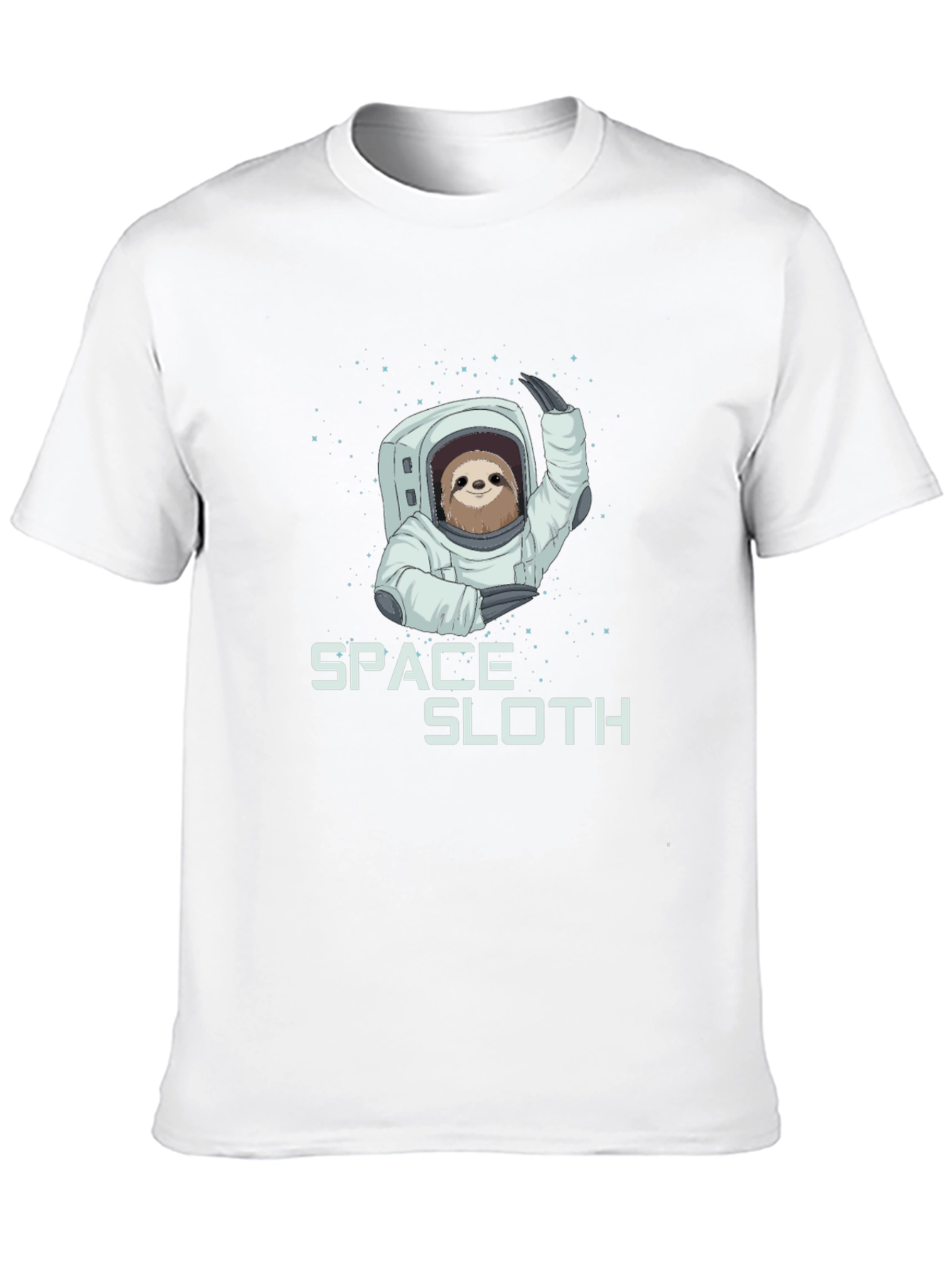 Black Space Sloth Graphic Tee - Black Cotton Blend view 10