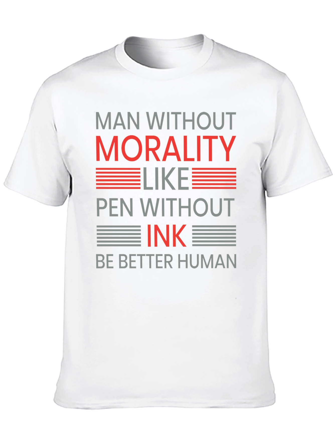 Black Morality Ink Graphic T-Shirt - Be Better Human view 10