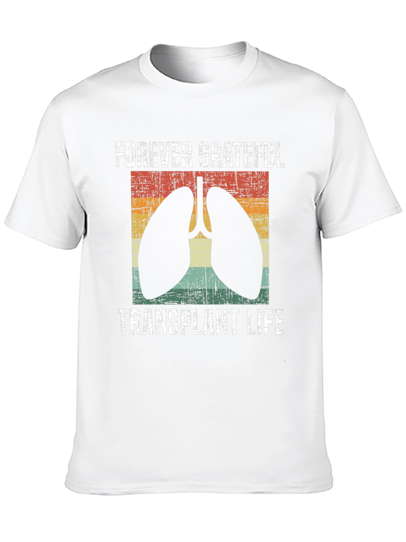 Black Forever Grateful Transplant Life T-Shirt view 10
