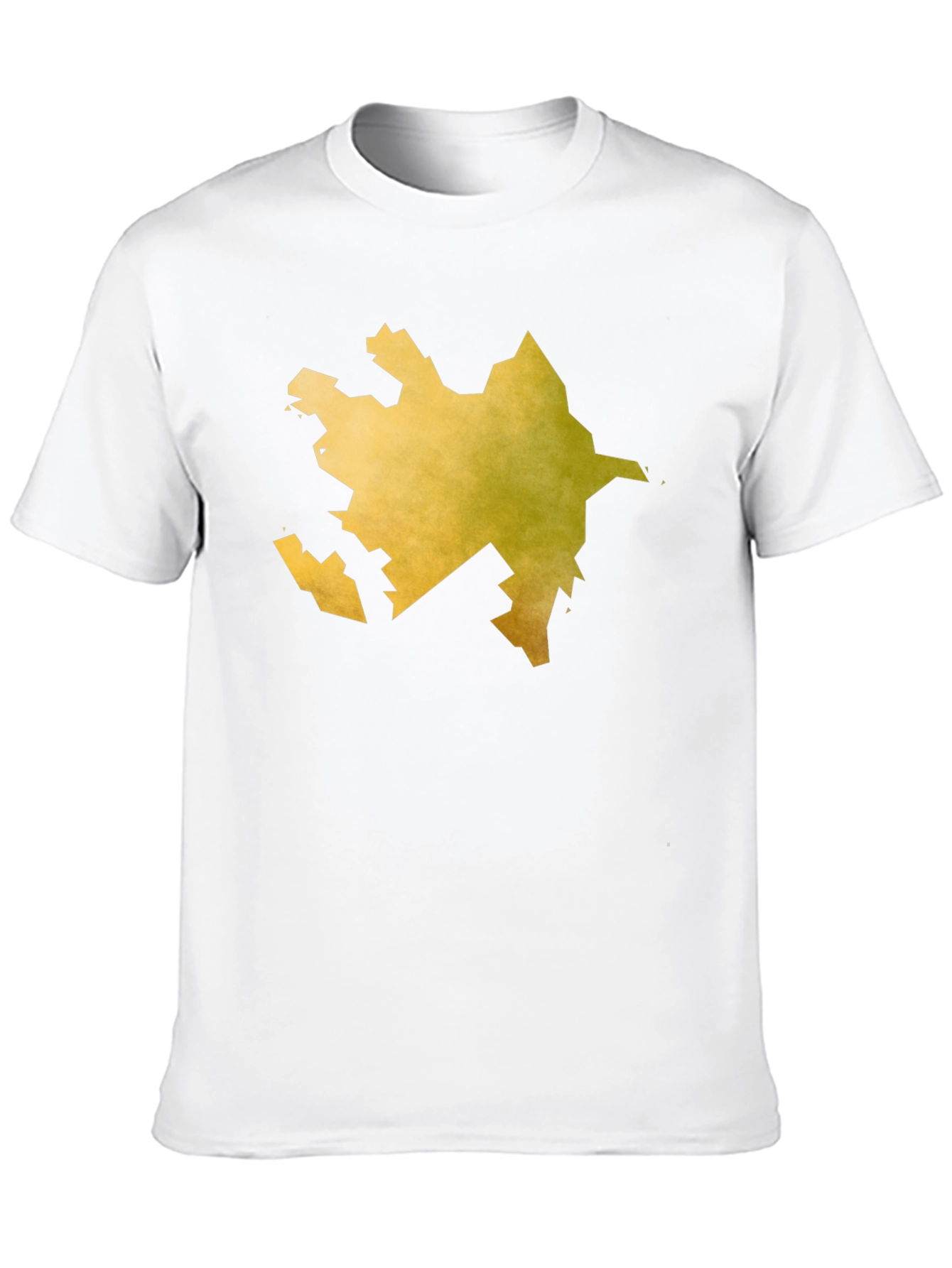 Black Azerbaijan Map T-Shirt - Black Tee view 10