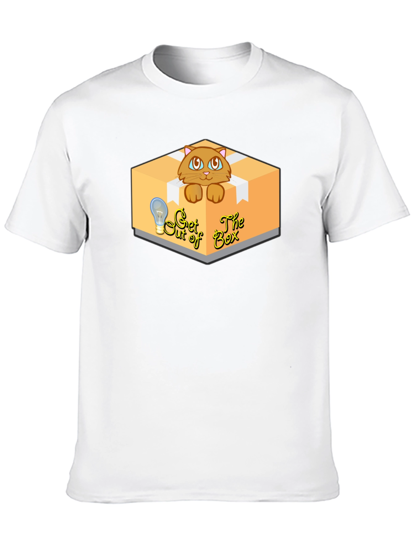 Black Get Out of the Box Cat T-Shirt view 10