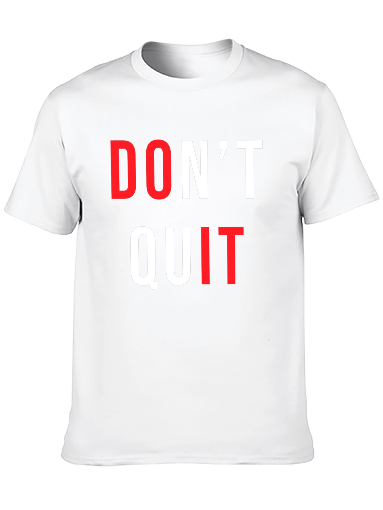 Black Motivational Don't Quit Graphic Tee view 10