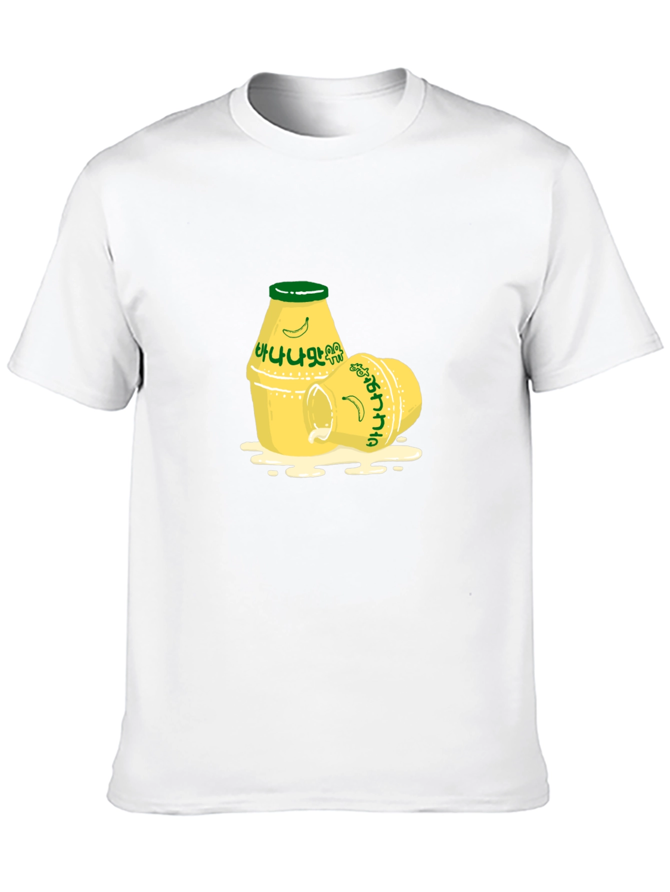 Black Korean Banana Milk T-Shirt - K-Pop Inspired Tee view 10