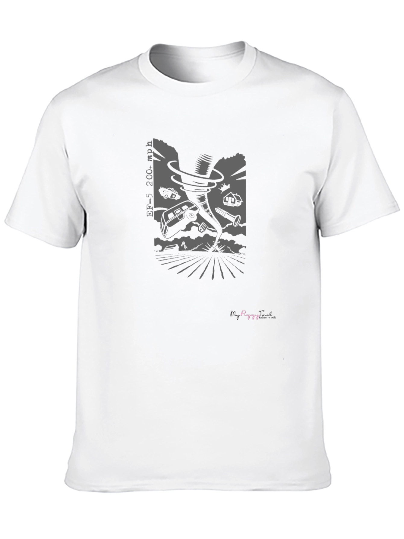 Black Tornado Graphic Tee - Black view 10