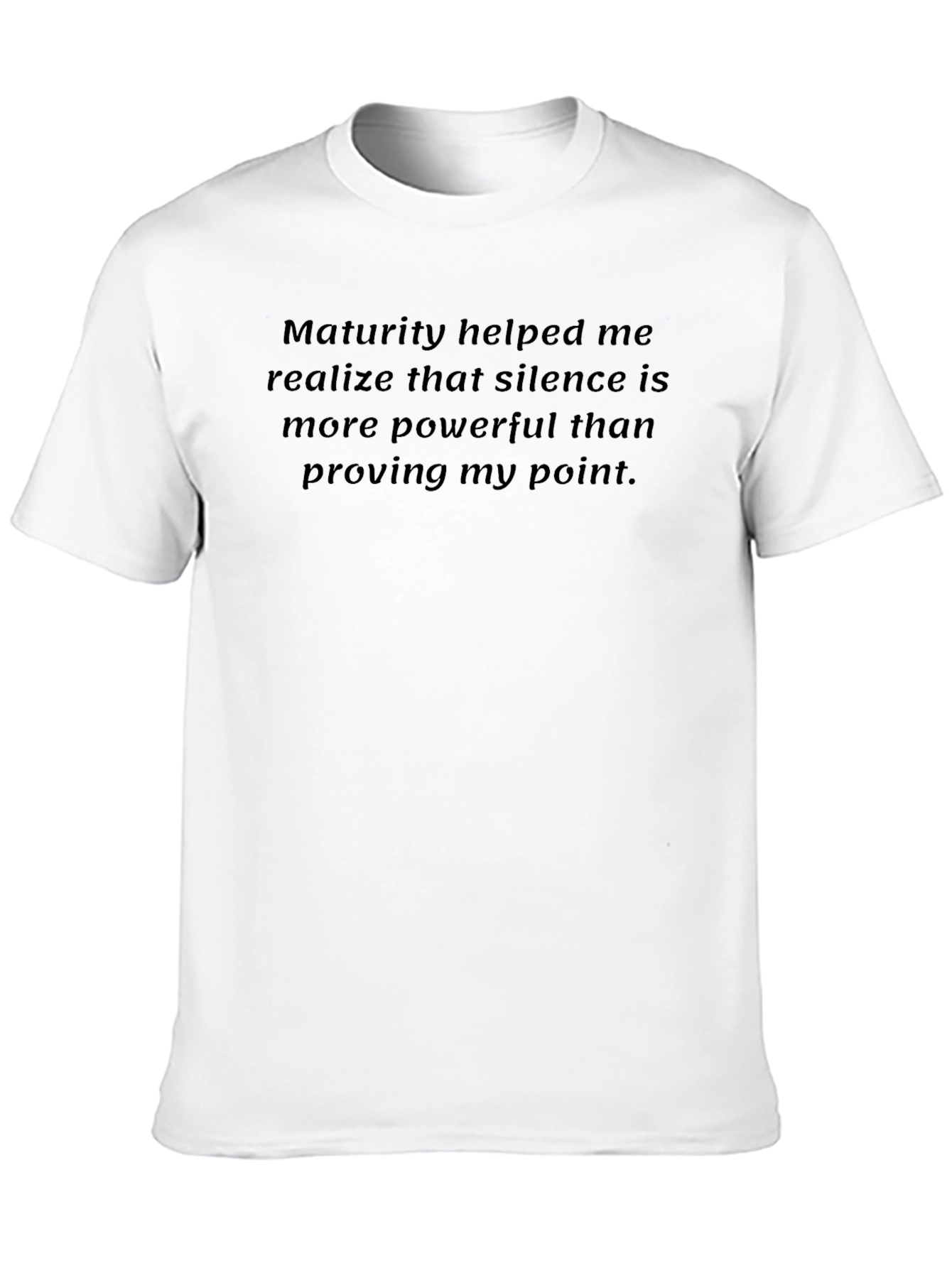 Black Maturity Silence Power T-Shirt view 10