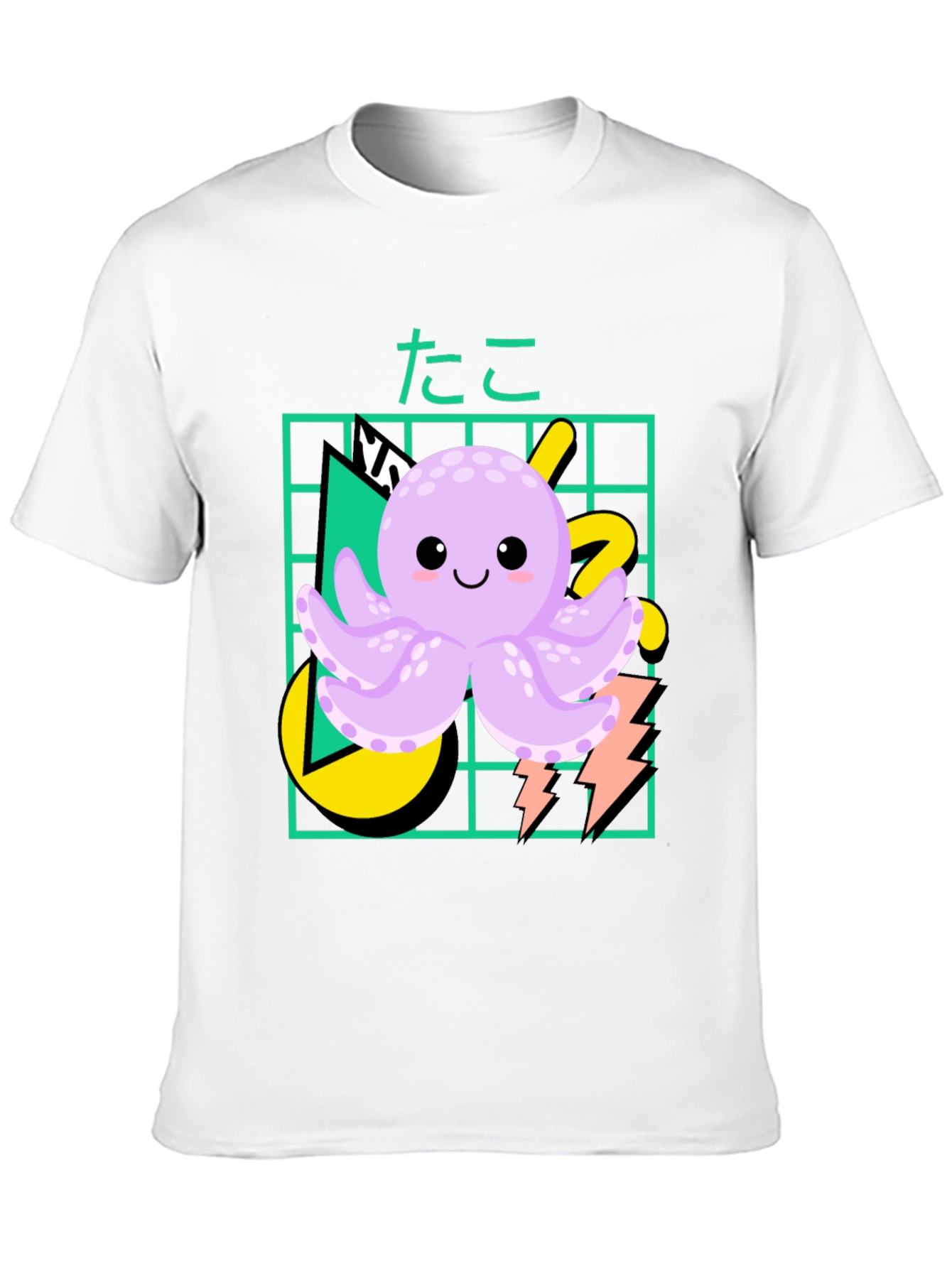 Black Kawaii Octopus Graphic Tee view 10