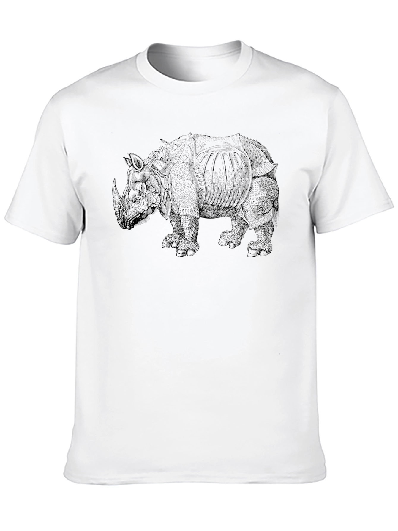 Black Rhino Graphic Print Black T-Shirt view 10
