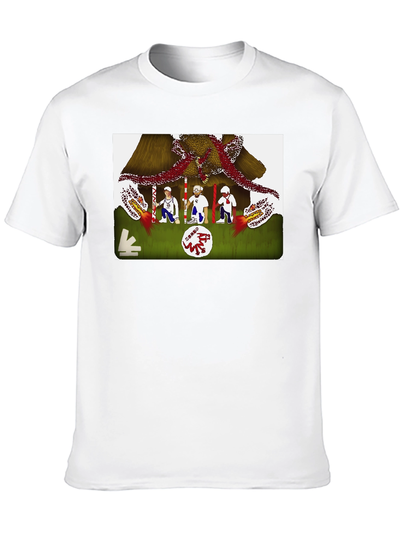 Black Novelty Graphic Tee - Unique Artistic Design view 10