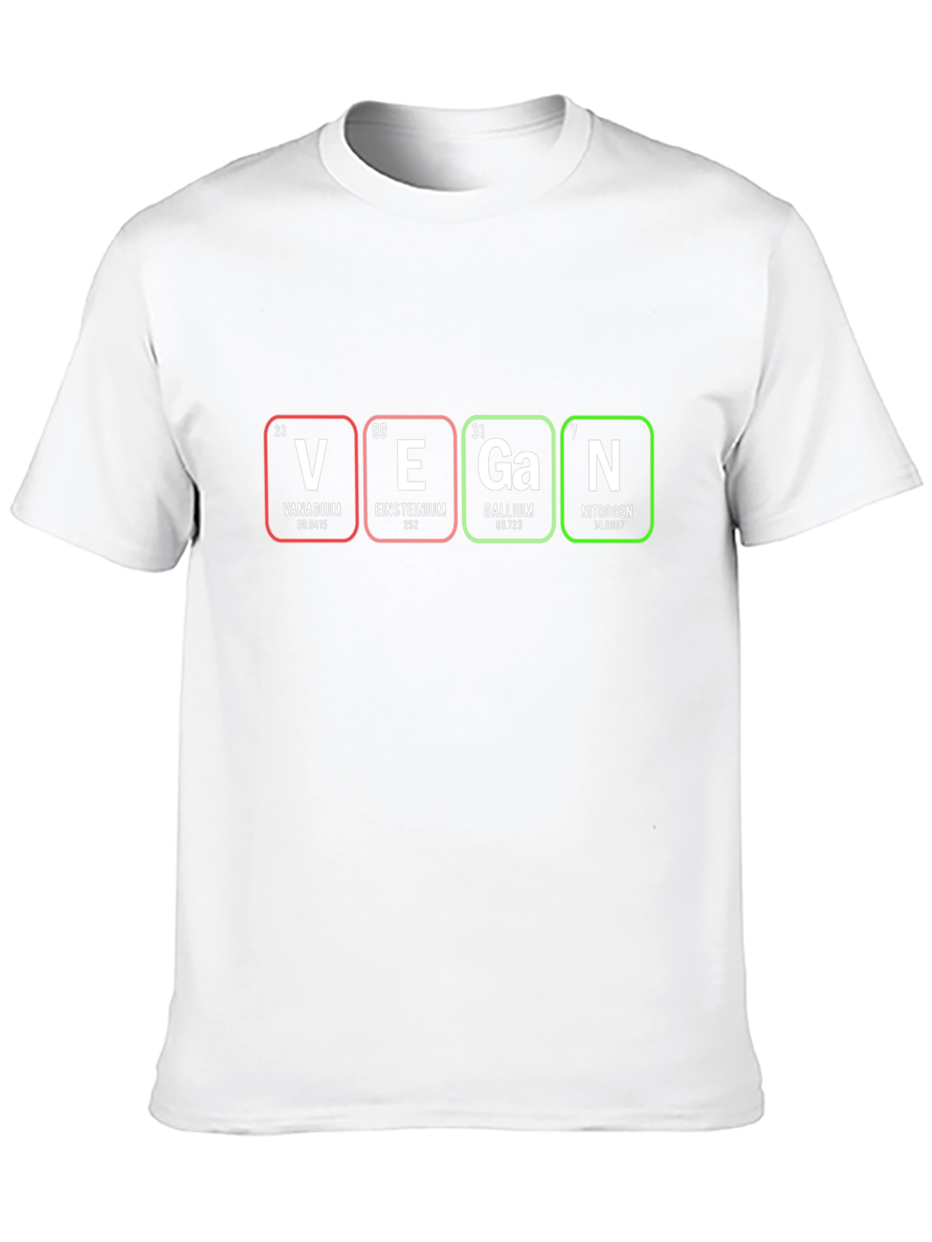 Black Vegan Periodic Table T-Shirt view 10