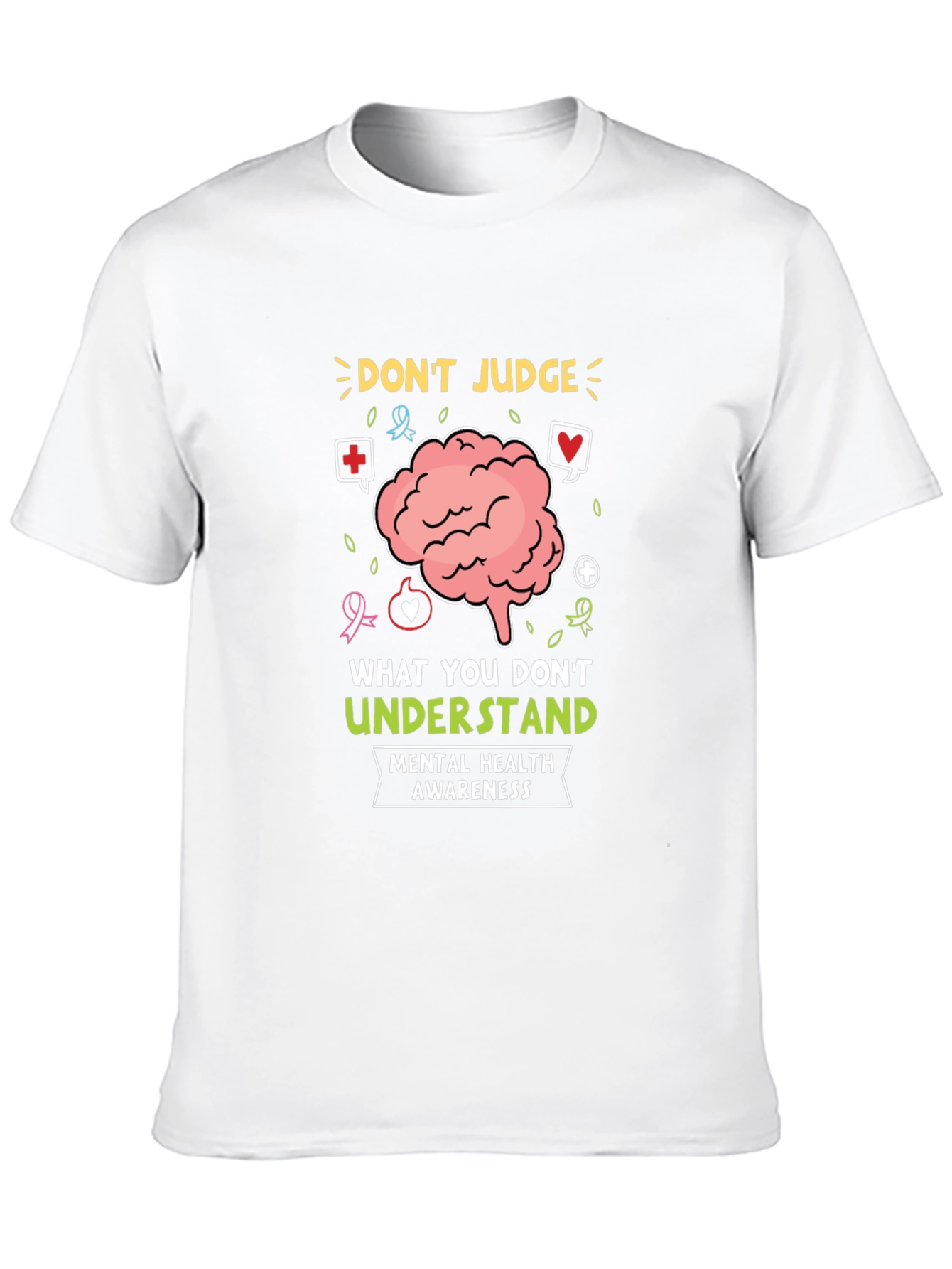Black Mental Health Awareness Graphic T-Shirt view 10